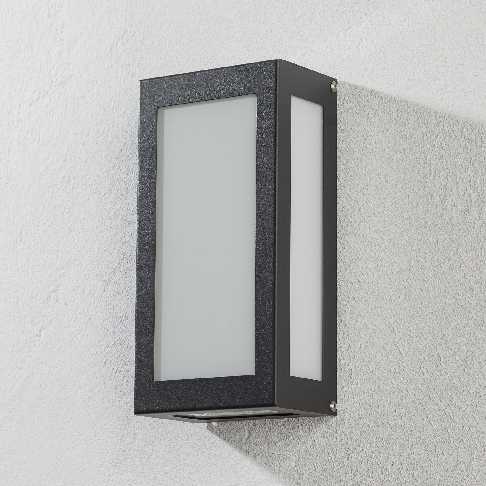 Aqua Rain sensor LED outdoor wall light anthracite