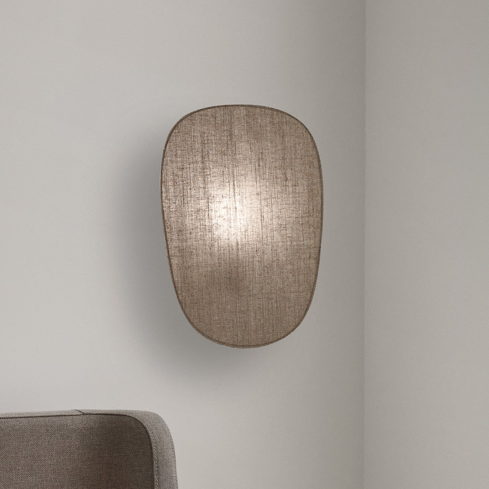 Screen 70's Wandlampe Höhe 40 cm jute Textil - MARKET SET Screen 70's Wandlampe Höhe 40 cm jute Textil - MARKET SET