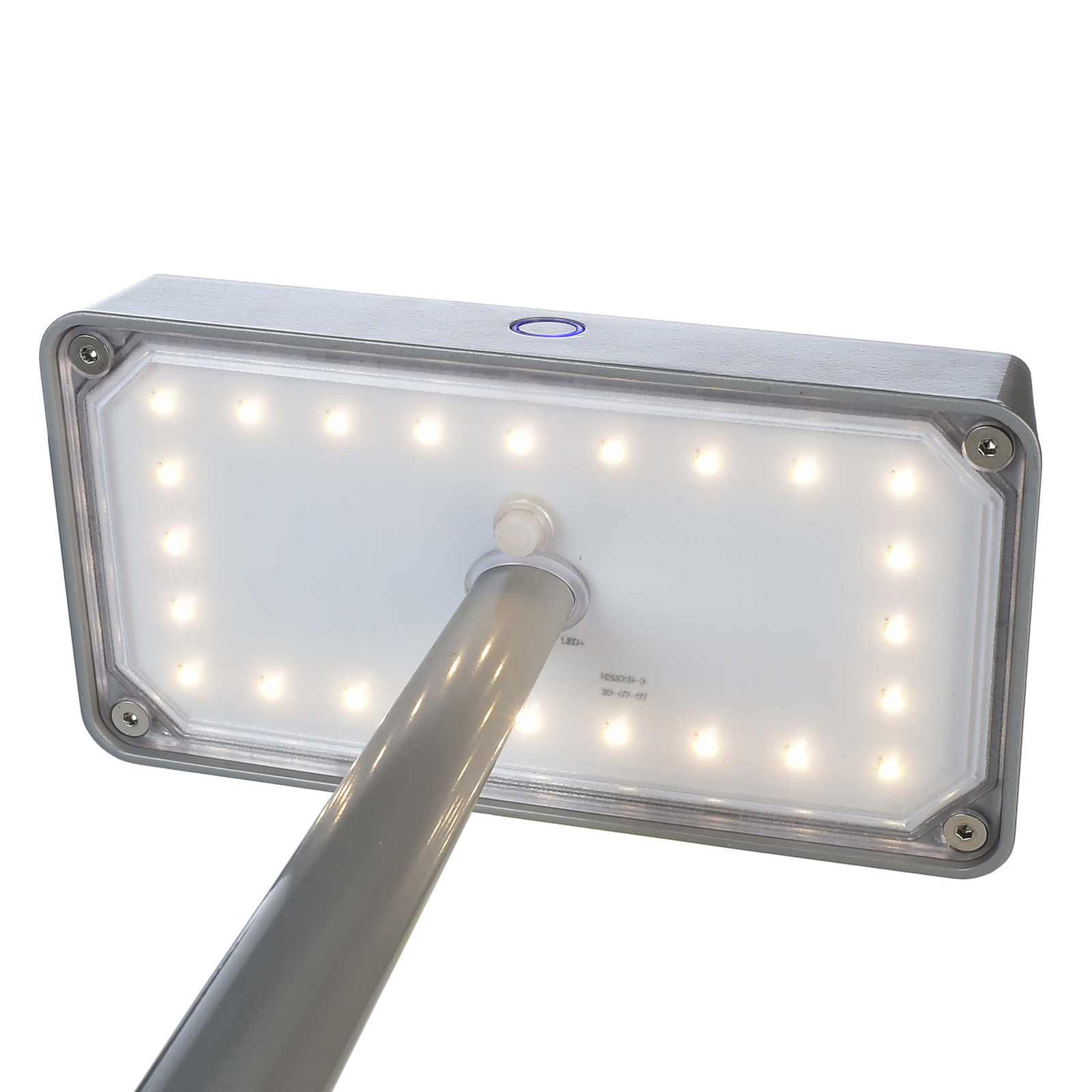 Lampada LED da tavolo Algieba, a batteria, grigio