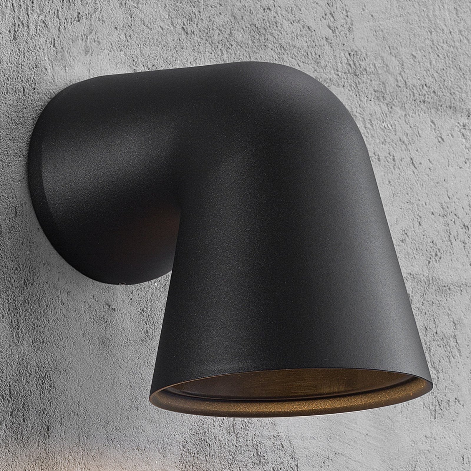 Front Single Vägglampa Black - Nordlux