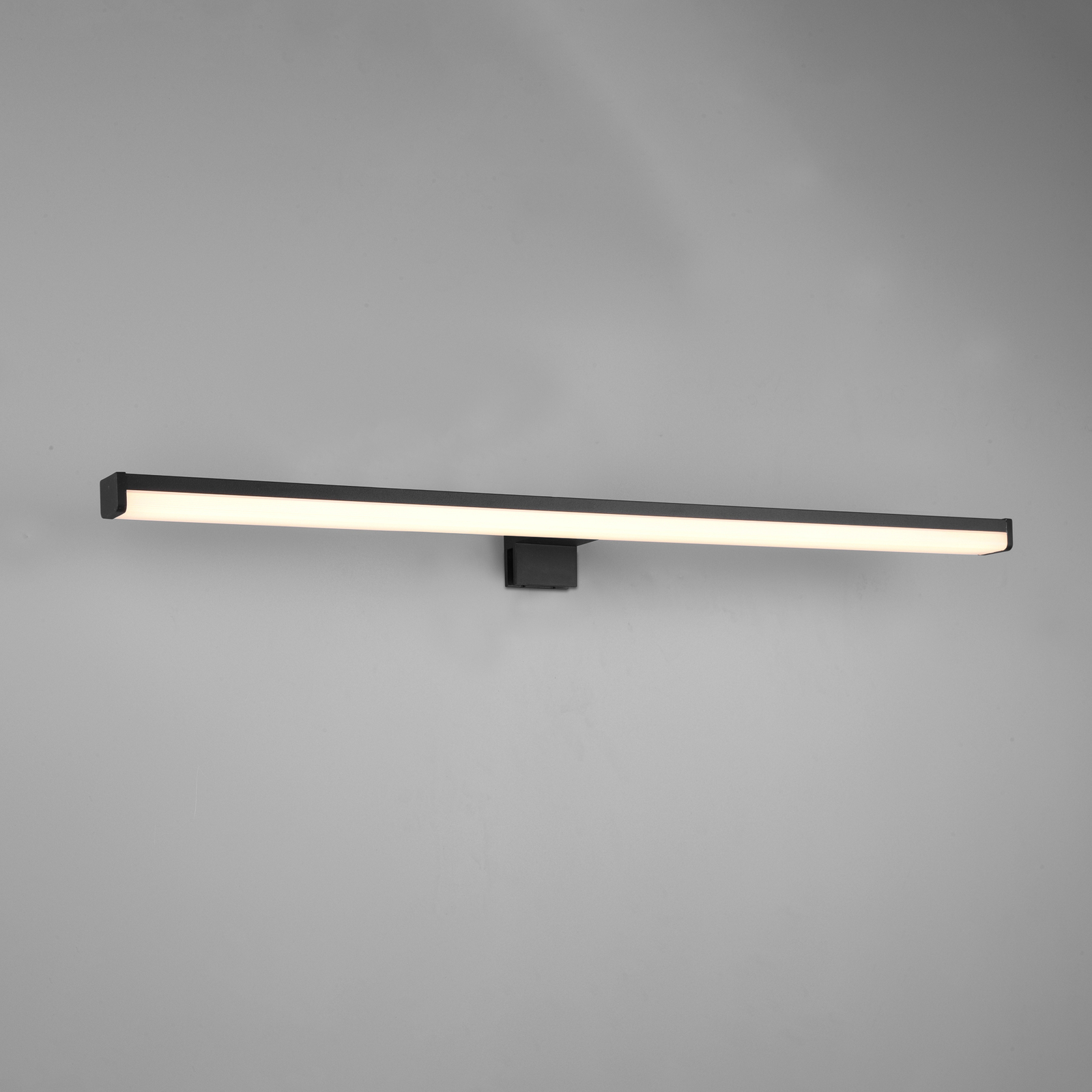 LED-vegglampe Lino, svart matt/hvitt