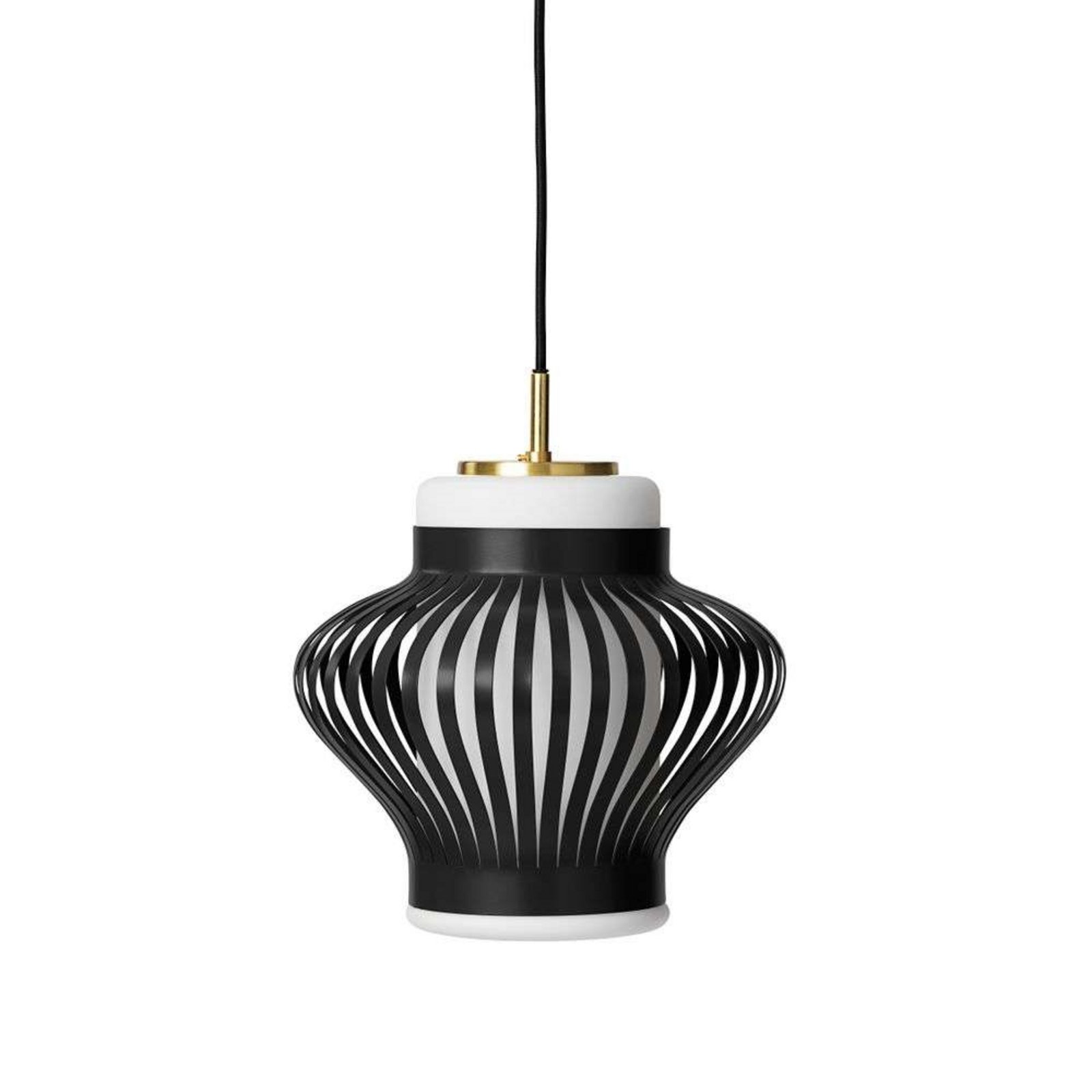 Opal Lamella Lustră Pendul Black Noir - Warm Nordic