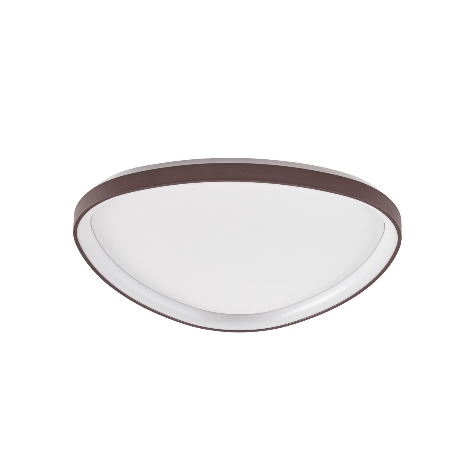 Plafoniera LED Asken, 61 cm, marrone, CCT, dimmerabile - Lucande