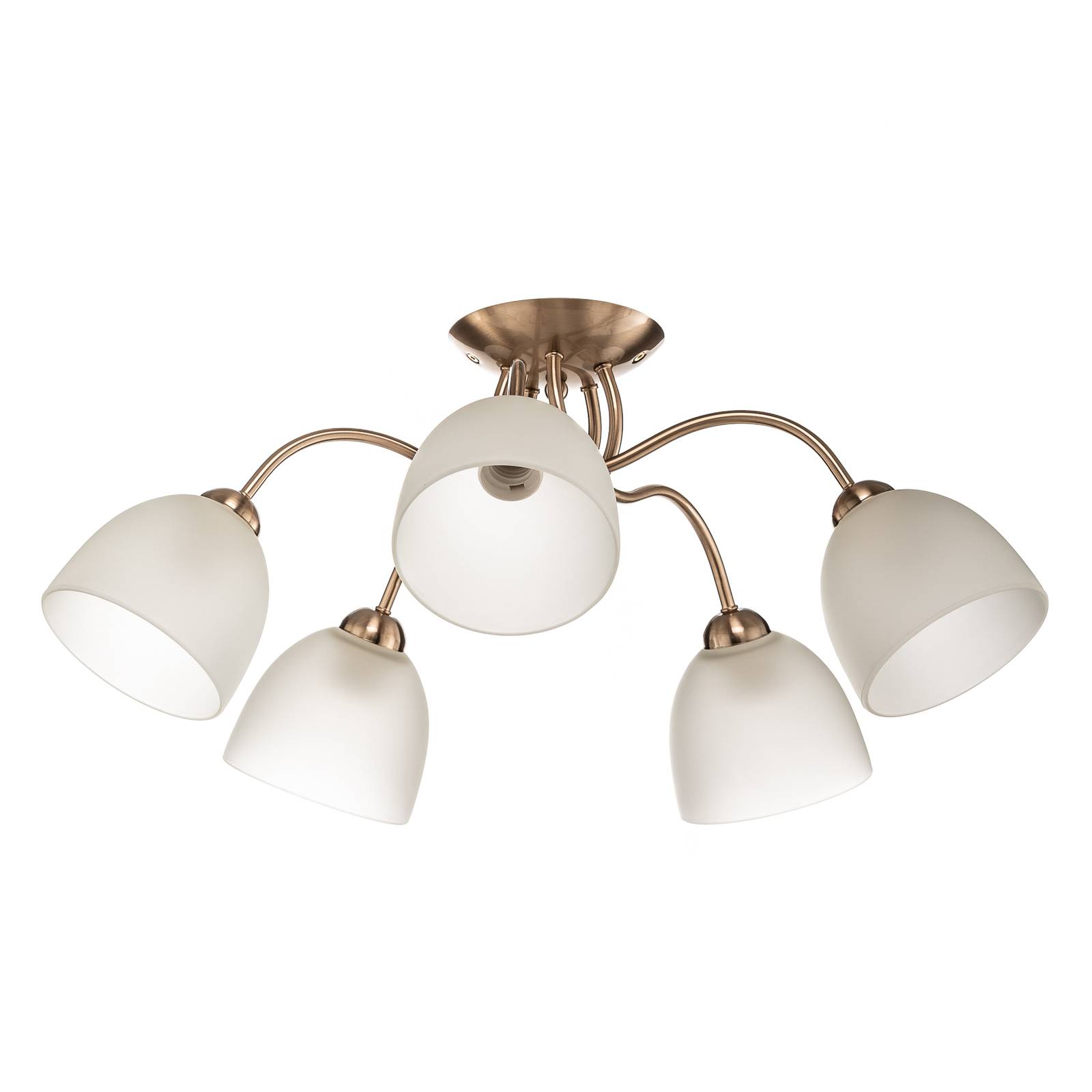 Plafonnier Svetlana cinq lampes platine