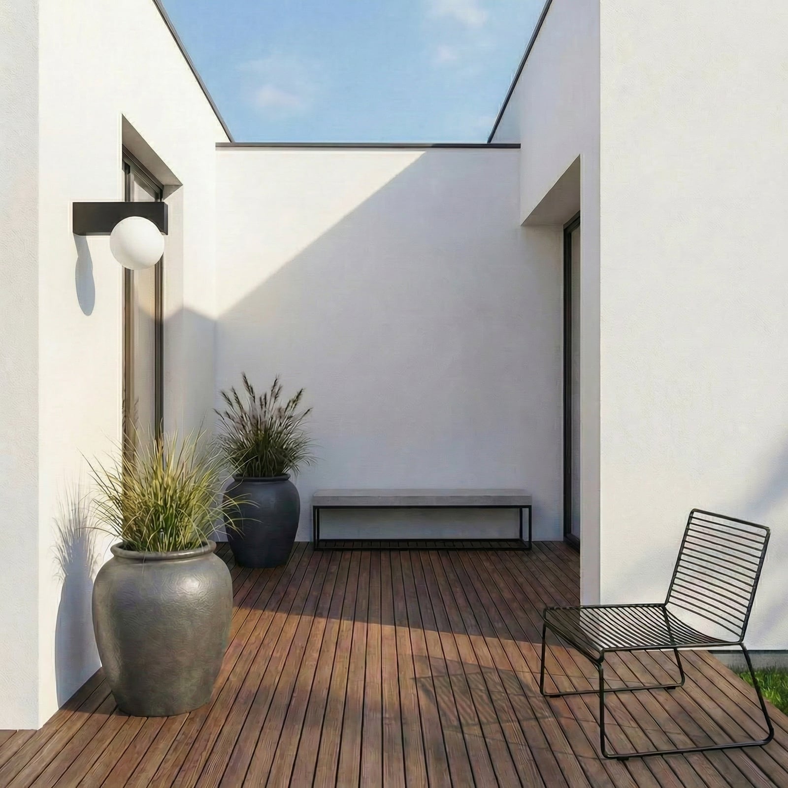 Aplique LED para exterior Lucande Vijon, negra, CCT, IP44