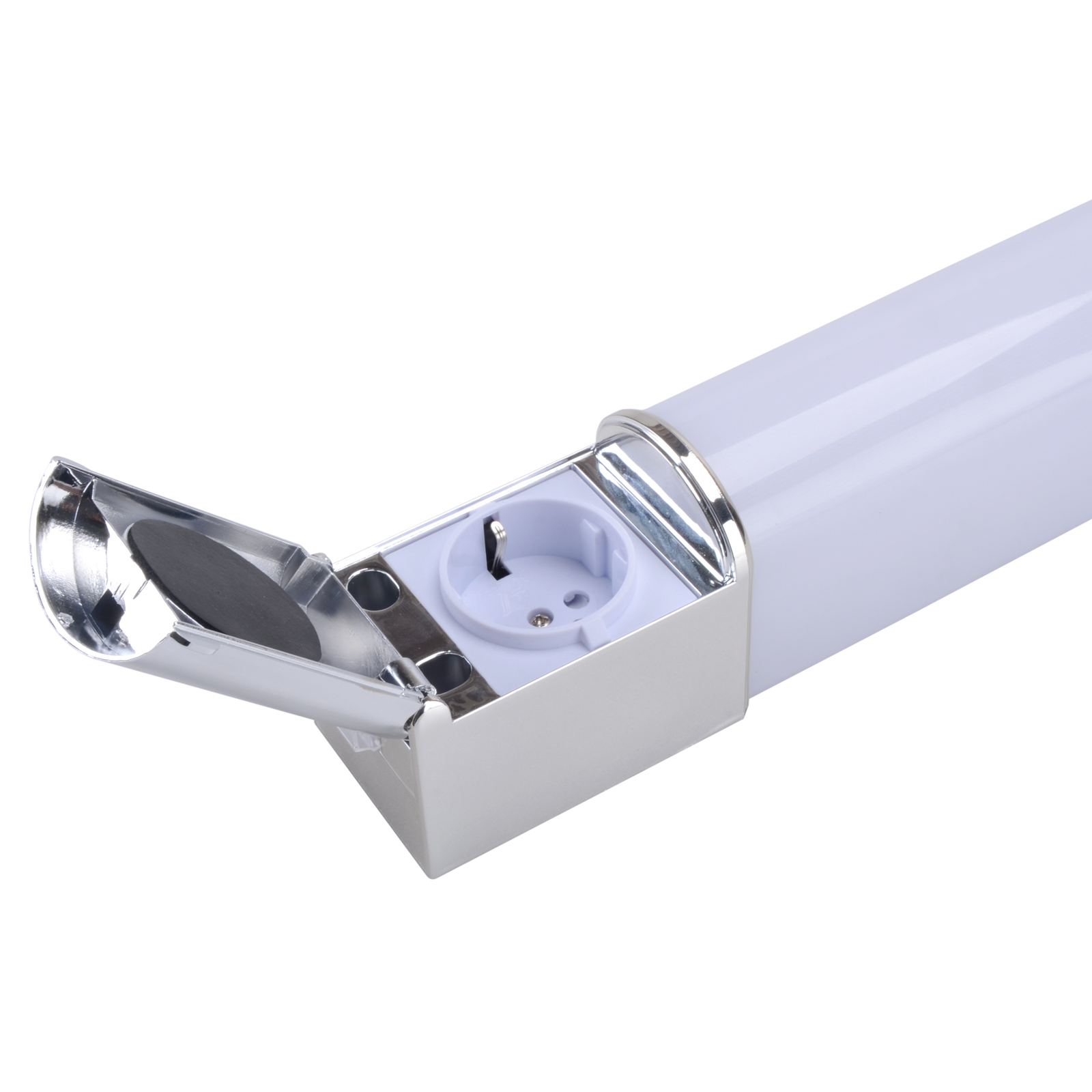 Luipaard tafel Confronteren LED badkamer wandlamp Lind D met stopcontact | Lampen24.nl