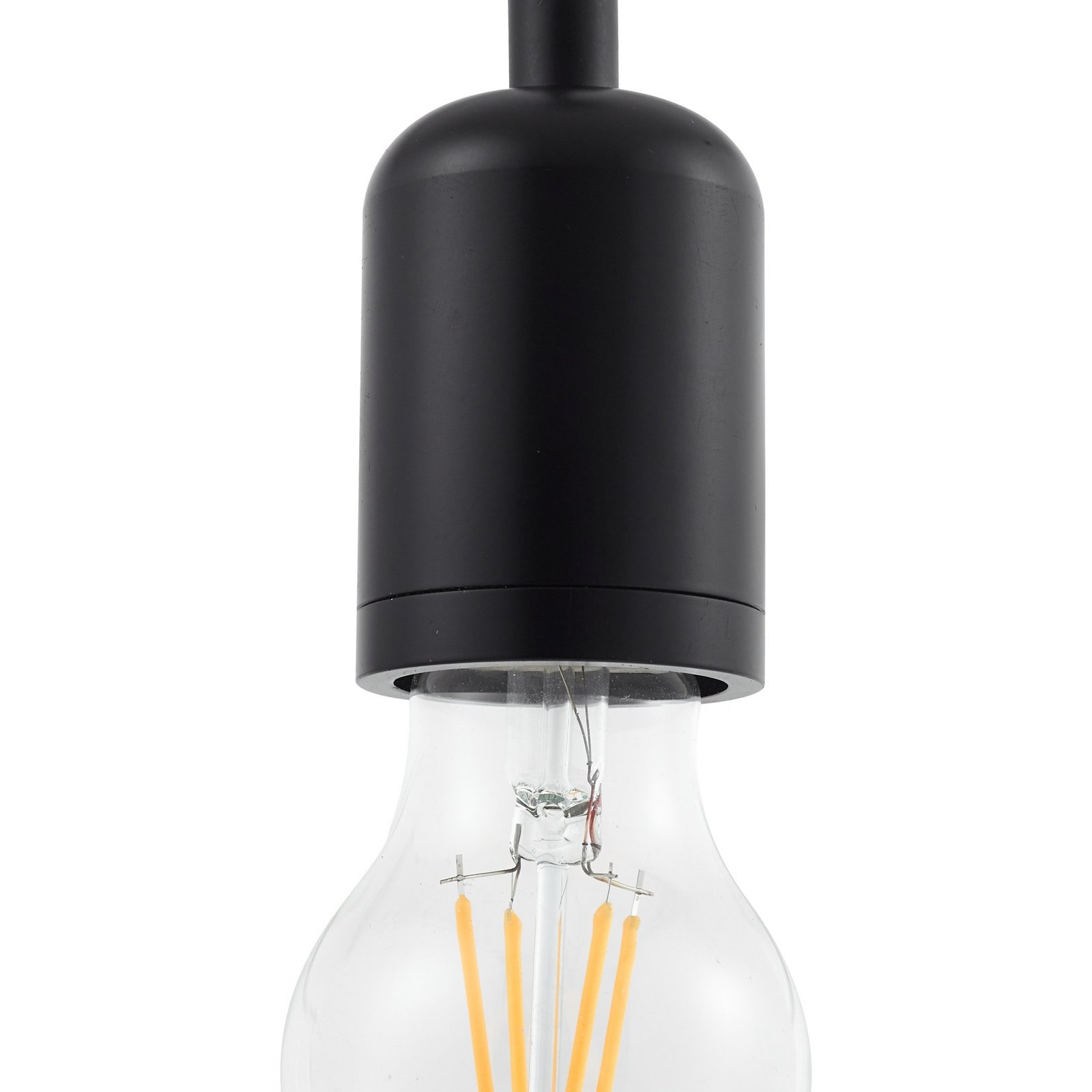 Hattie pendant light, E27 socket, Ø 4.7 cm, black, metal - Lindby Hattie pendant light, E27 socket, Ø 4.7 cm, black, metal - Lindby