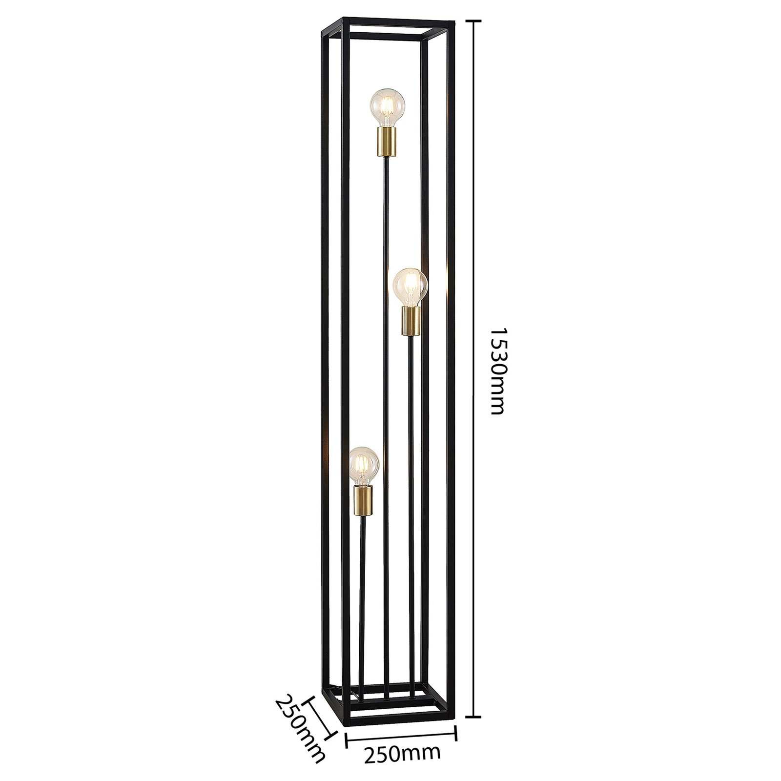 Tiliane Lampadaire Matt Black - Lindby