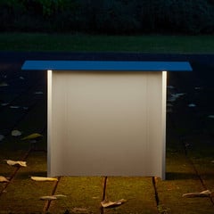 Luceplan Fienile LED soklové světlo 32cm šedá