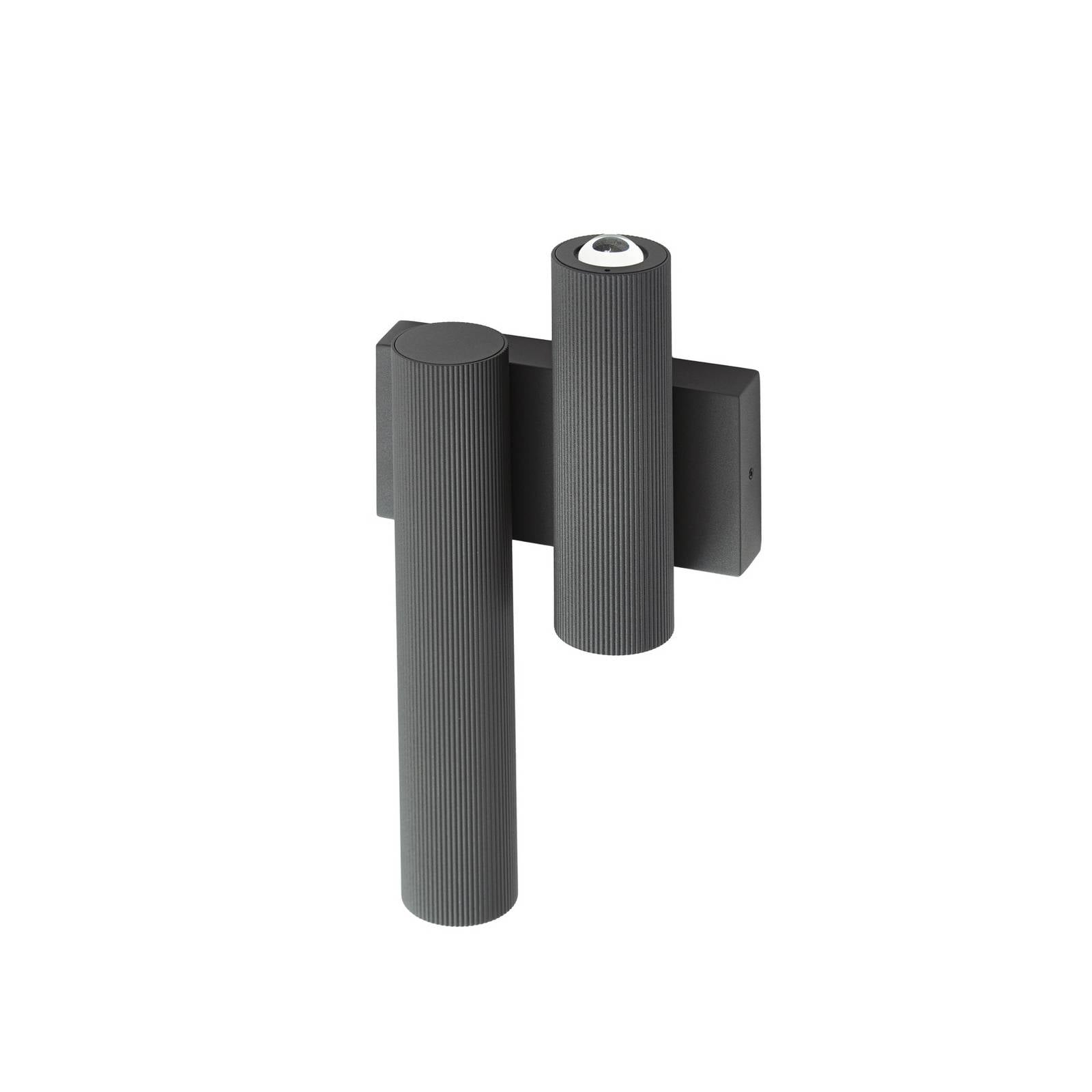 Lucande LED-Außenwandleuchte Torvian, anthrazit, 2-flammig