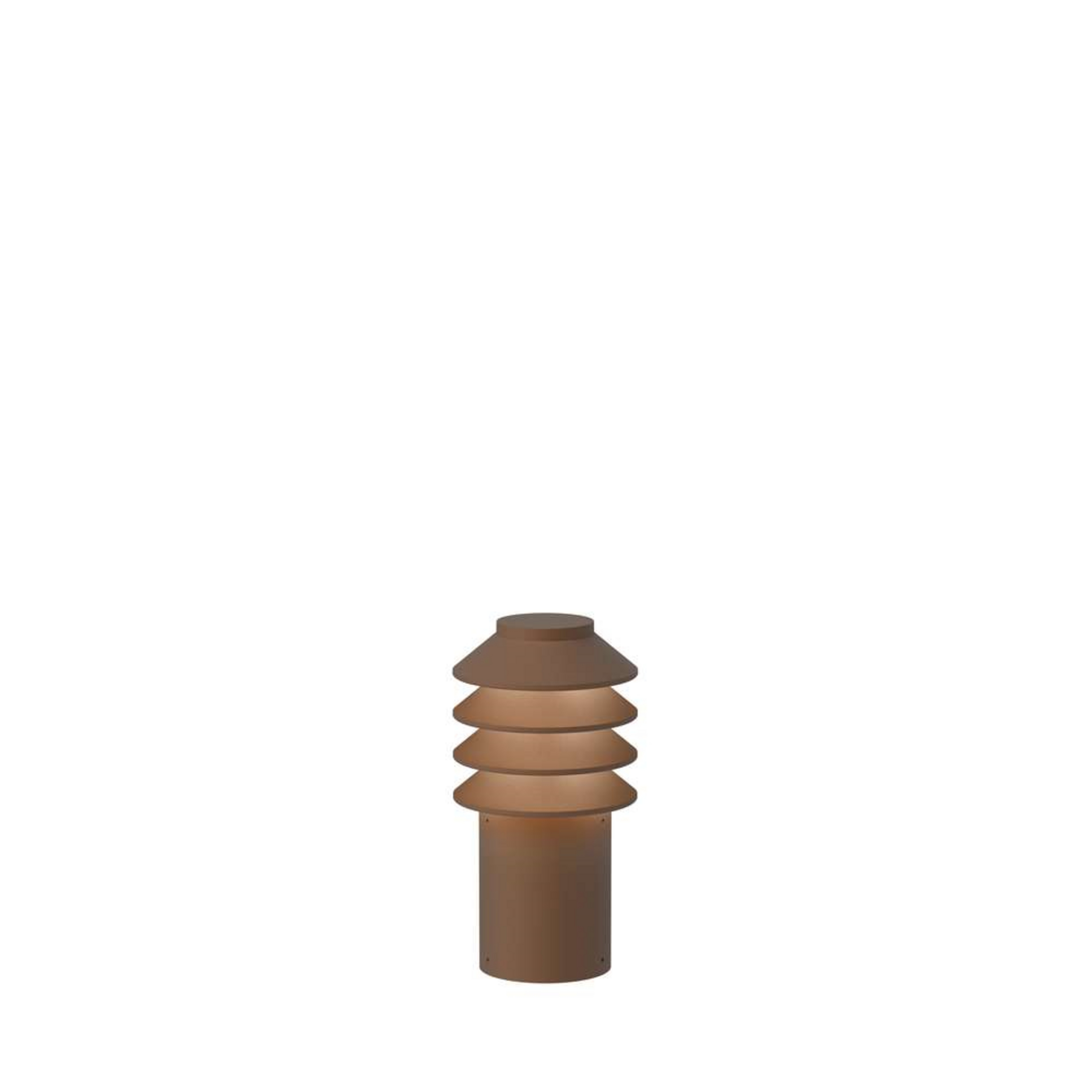 Bysted Garden Puutarhavalaisin Short LED 2700K w/Ankkuri Corten - Louis Poulsen
