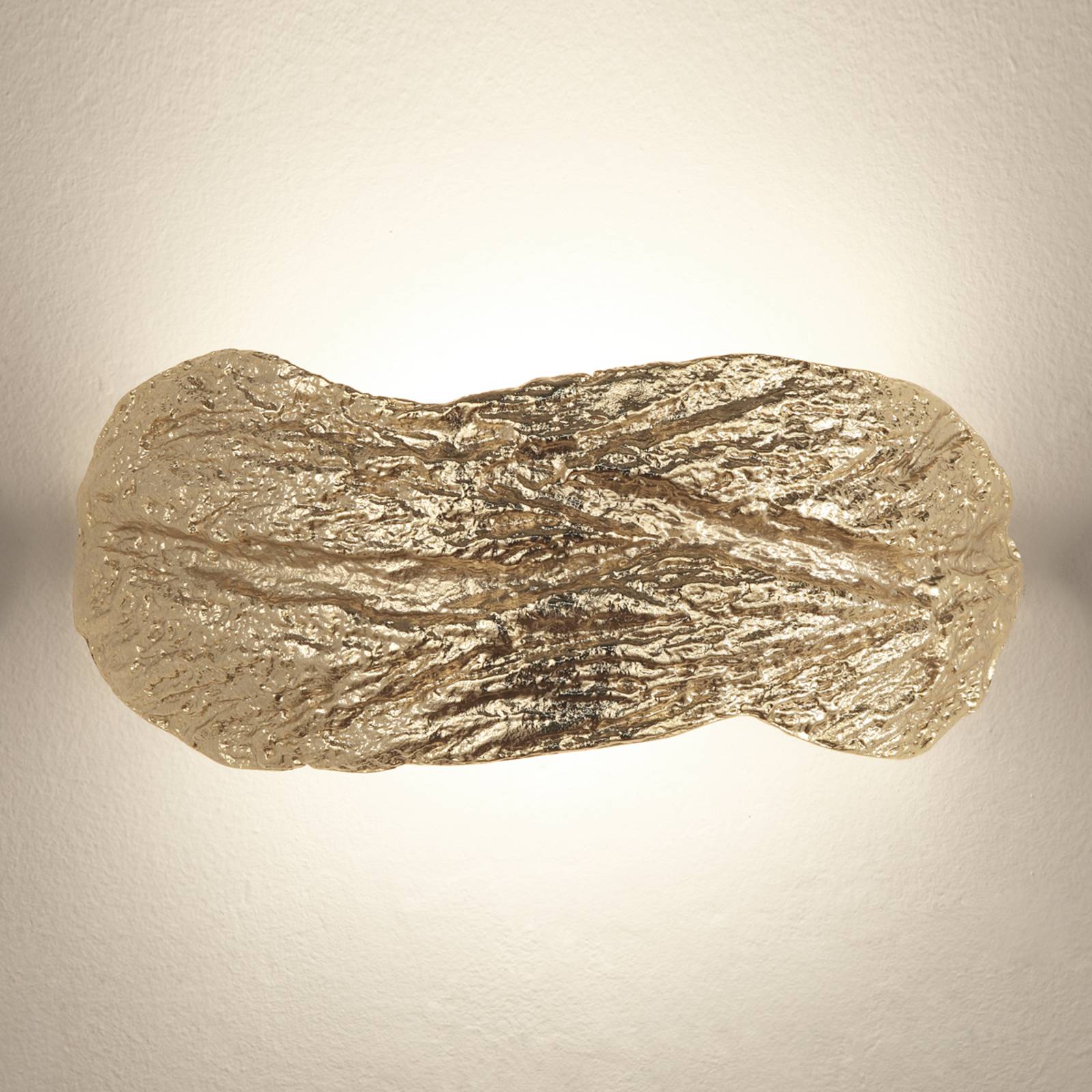 Wabi - gold-coloured wall lamp with great design