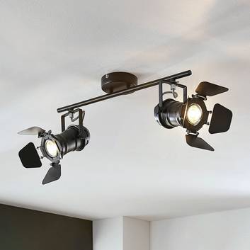 Tiles ceiling light, two-bulb, spotlight design