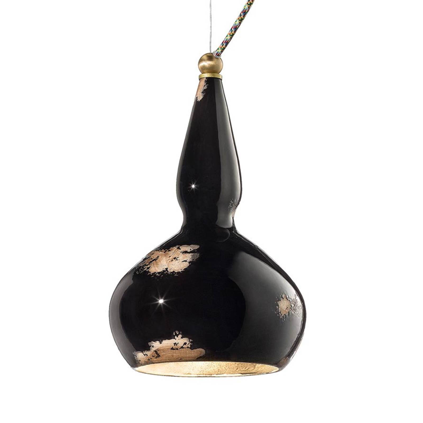 Lampa wisząca vintage Ginevra w kolorze czarnym