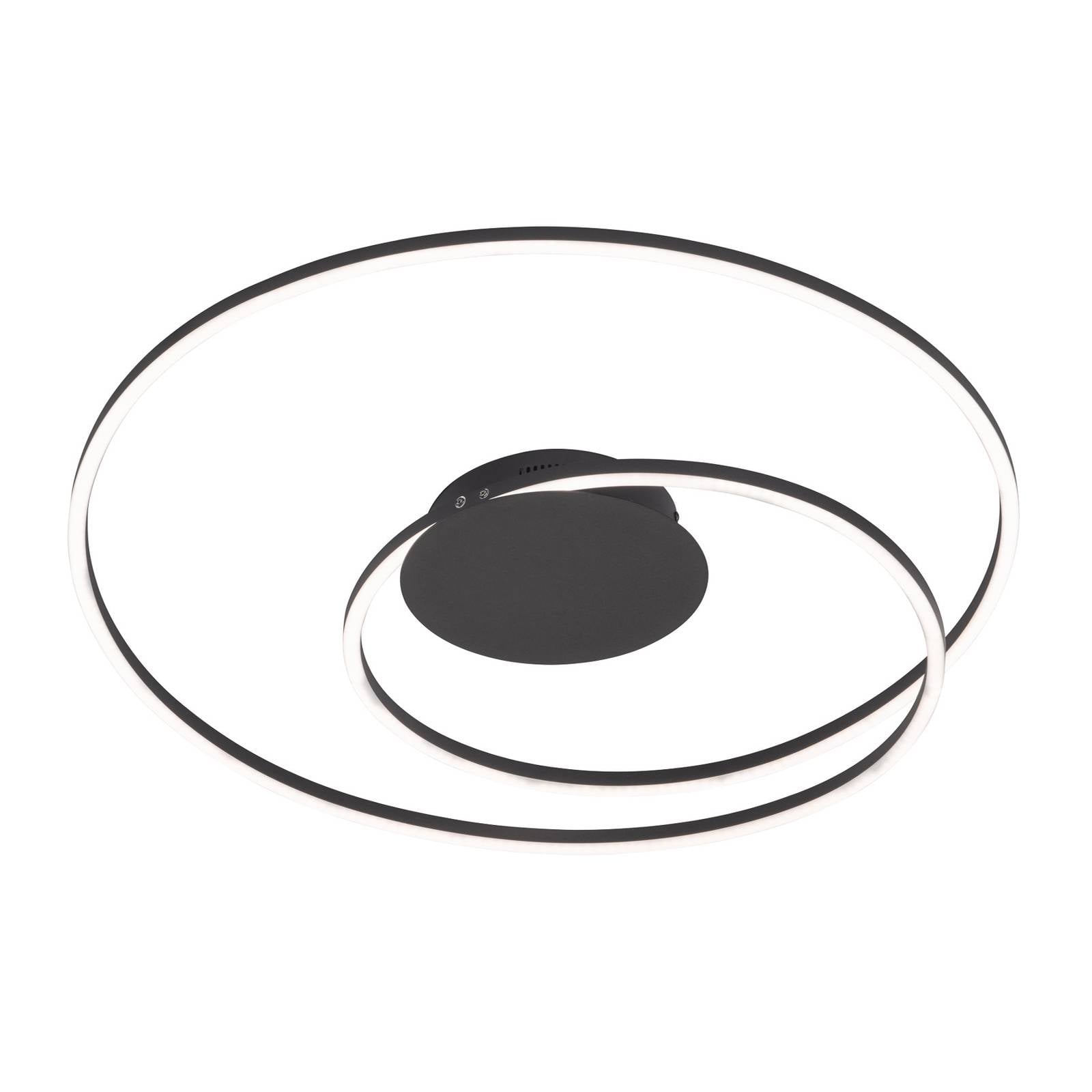 LED-taklampa Holy Ø 49cm sandsvart