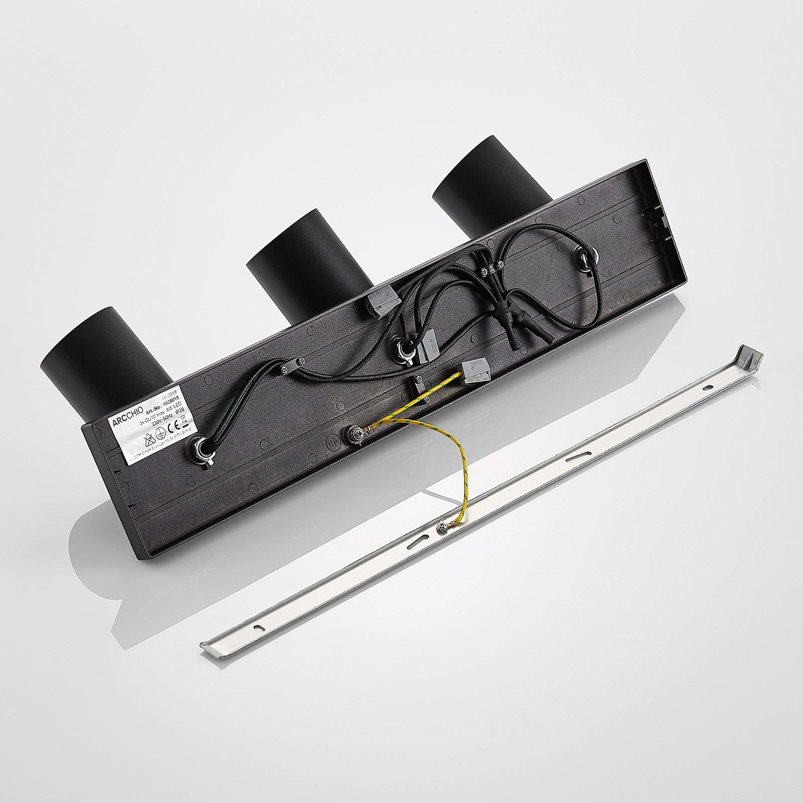 Brinja 3 Ceiling Lamp Black/Gold - Arcchio