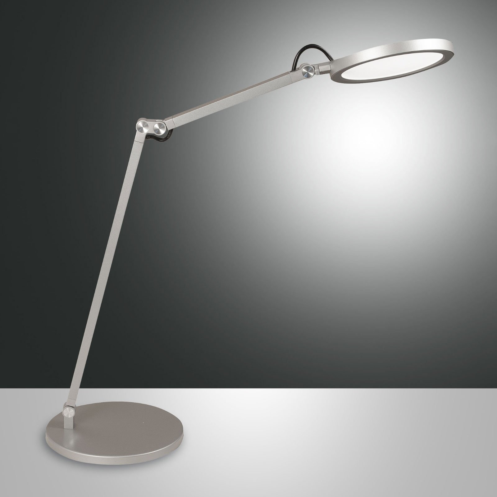 Lámpara de mesa LED Regina con atenuador, aluminio