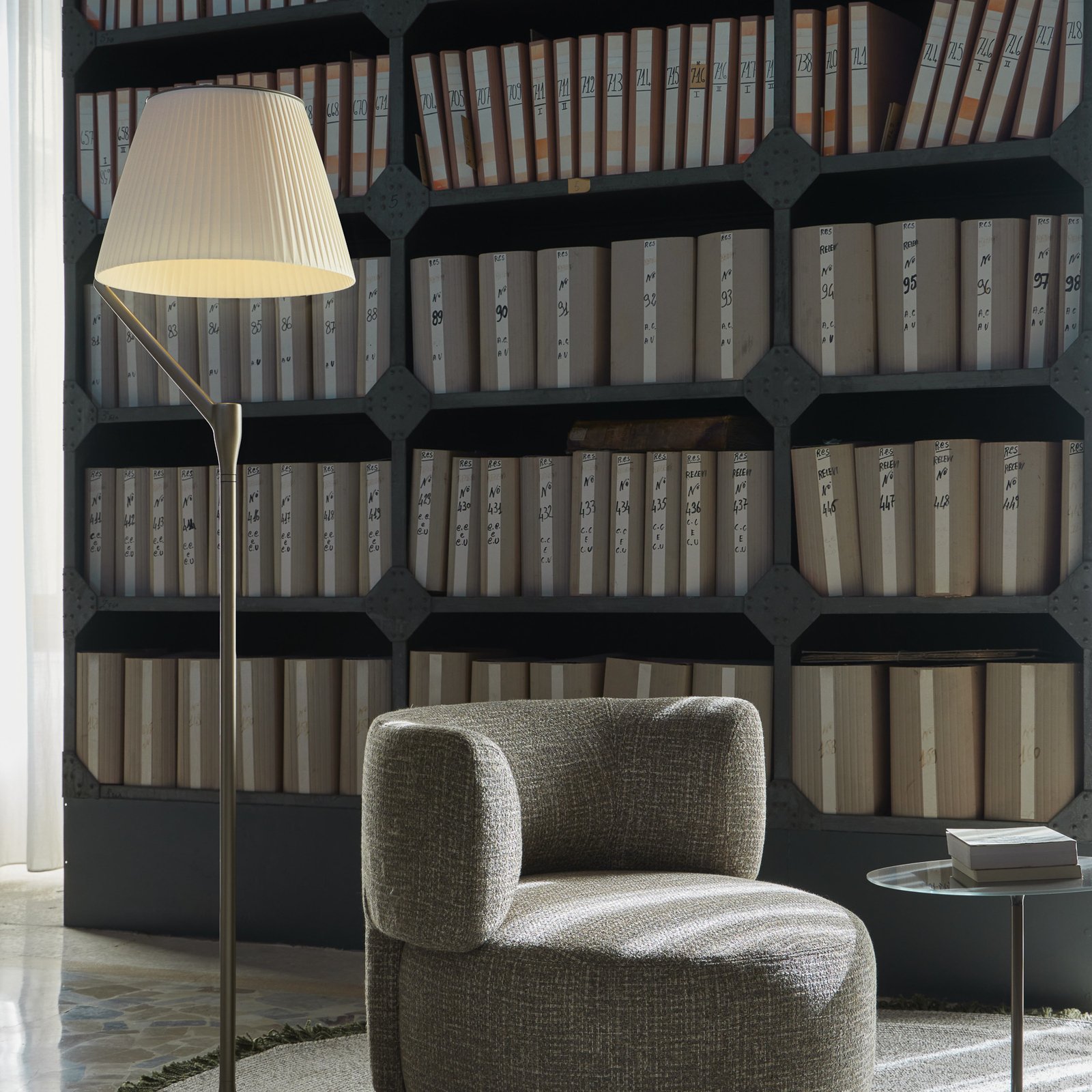 Angelo Stone Floor Lamp Golden - Kartell