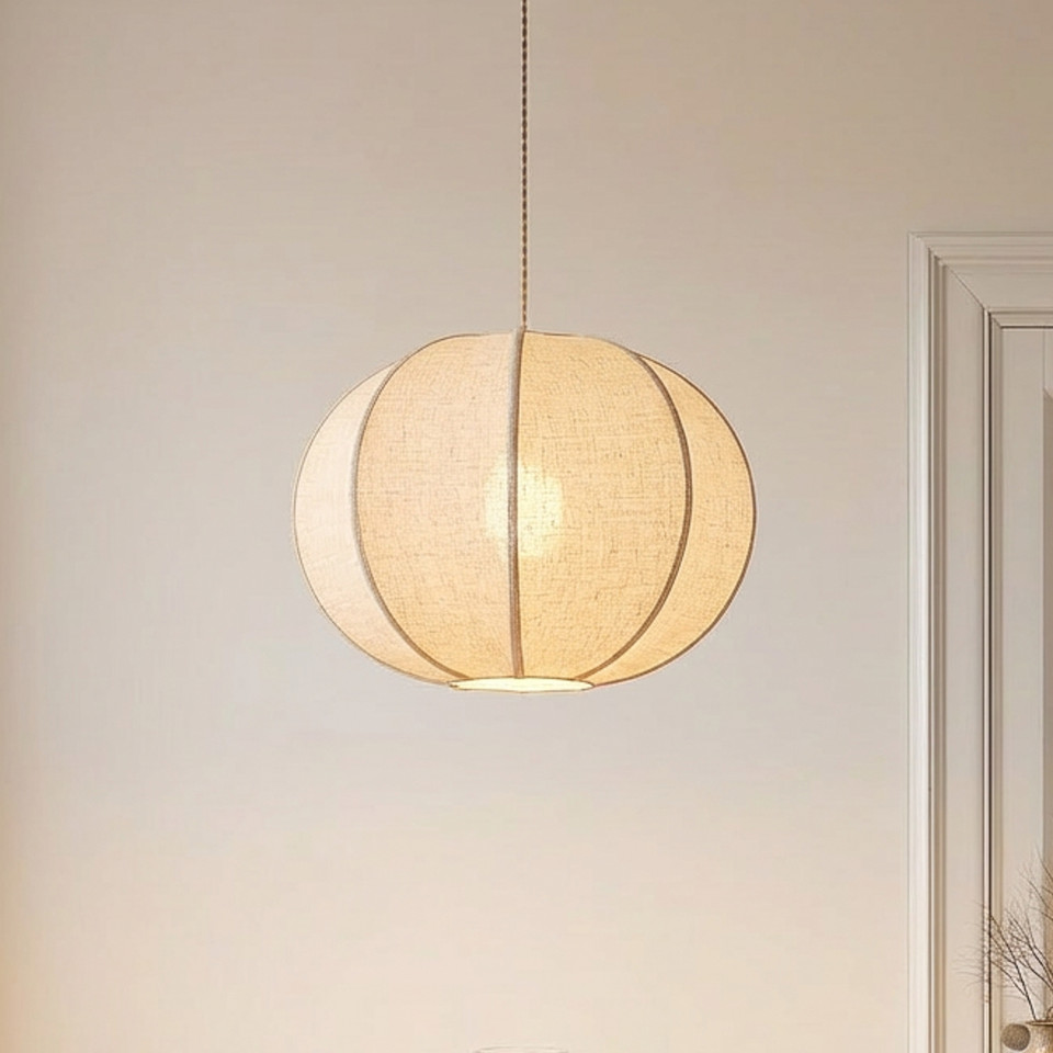 Lindby Elfie hänglampa, beige från Lindby