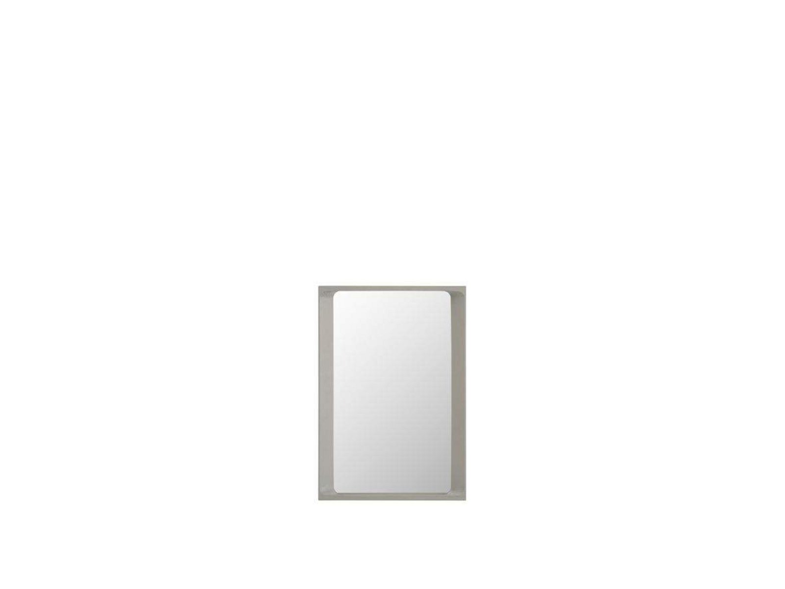 Arced Mirror 80x55 Light Grey - Muuto