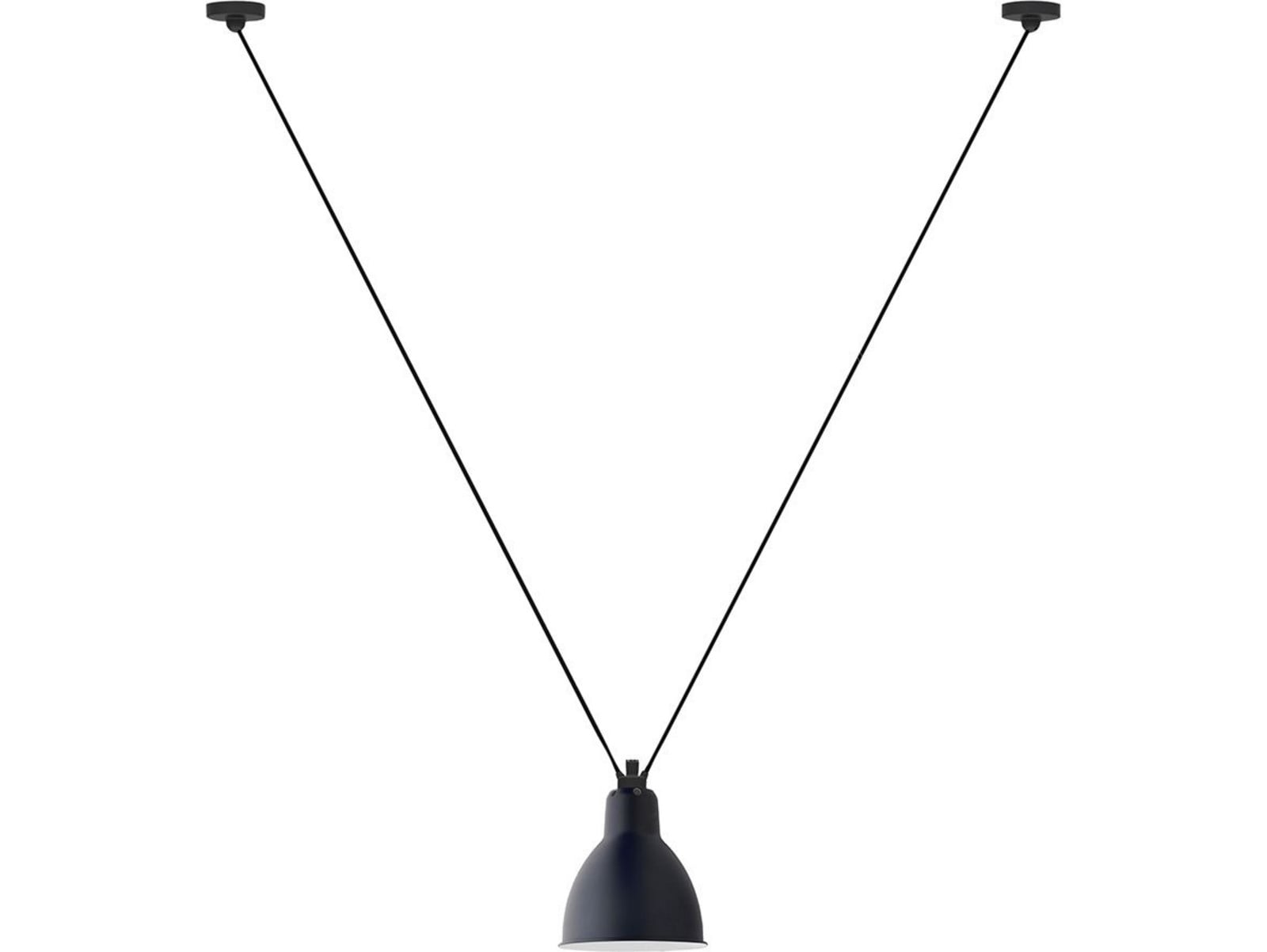 323 L Pendel Round Blue Lampe Gras - Stue - Metal