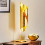 Knikerboker Hué bordlampe i bladgull, 70 cm høy