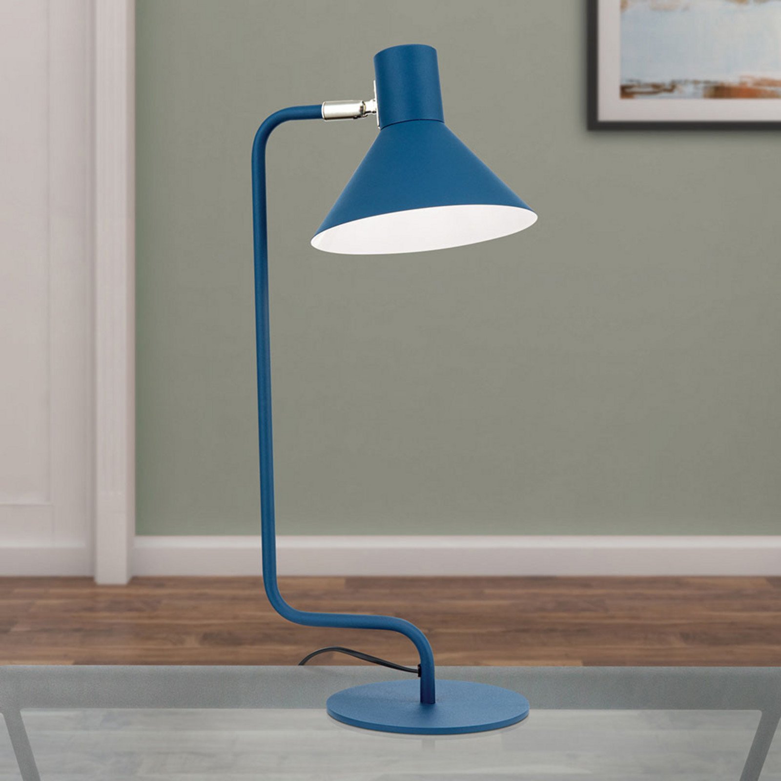 ORION Lampă de birou Viktoria cap reglabil albastru - Camera de zi / sufragerie - modern - Metal