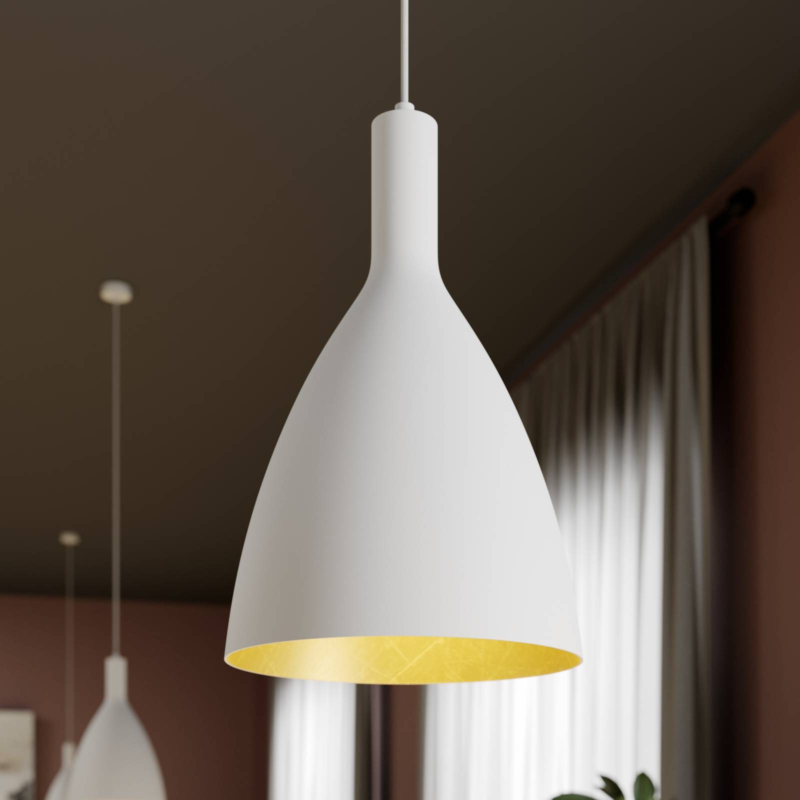 Arcchio Arthuria hanglamp, 1-lamp wit