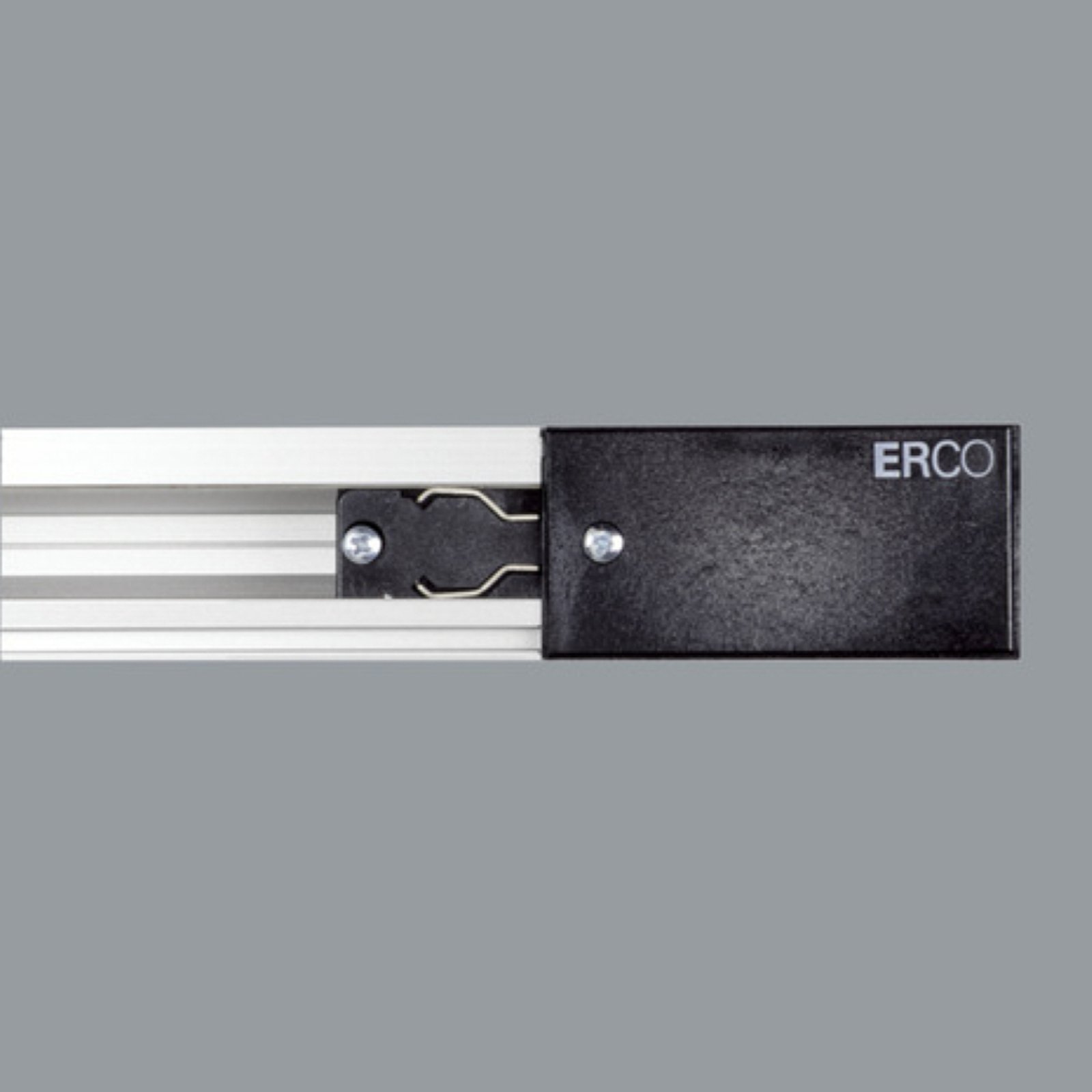 ERCO 3-circuit power feed, PE on the left, black