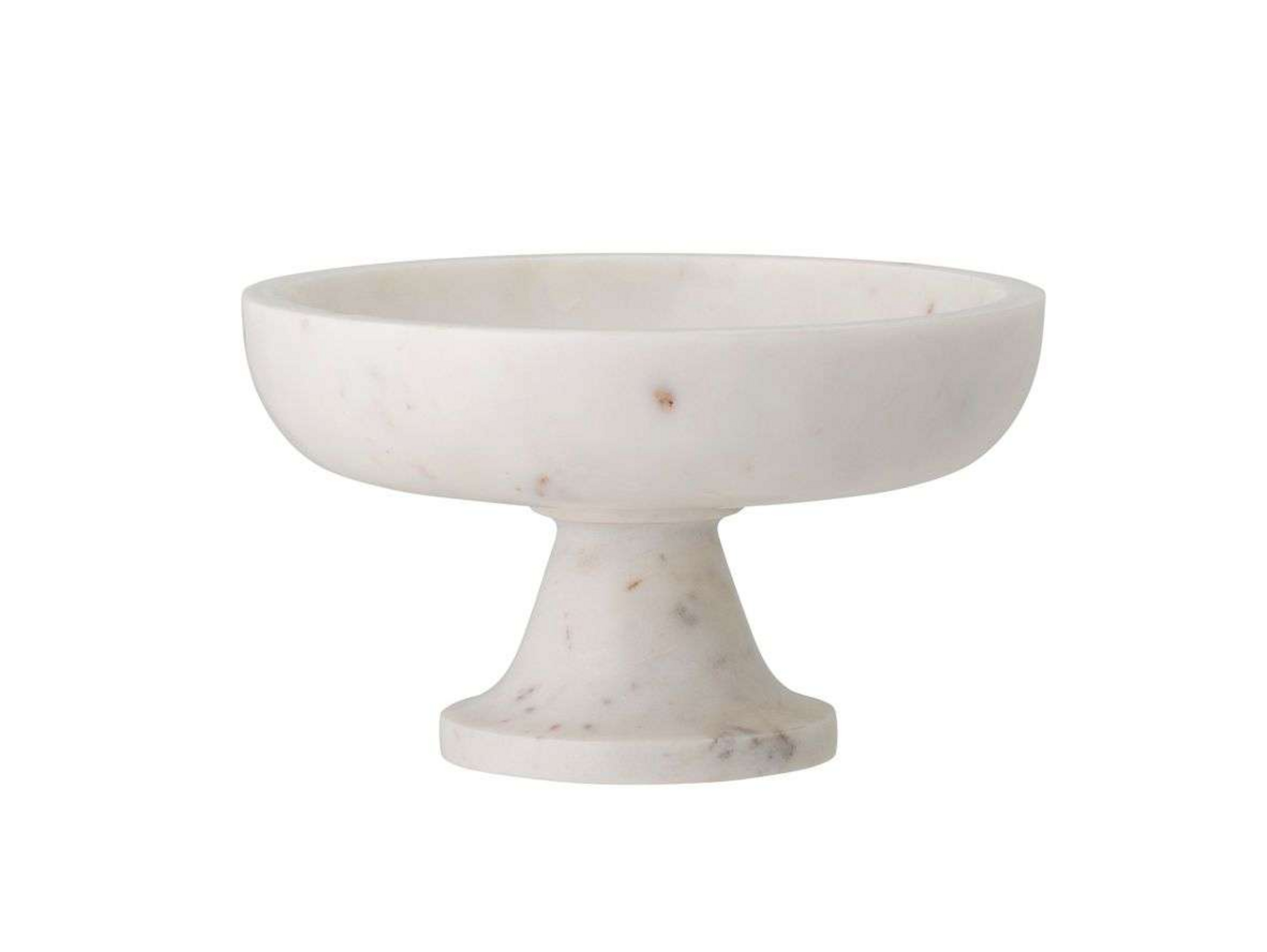 Eris Pedestal Bol White Marble - Bloomingville