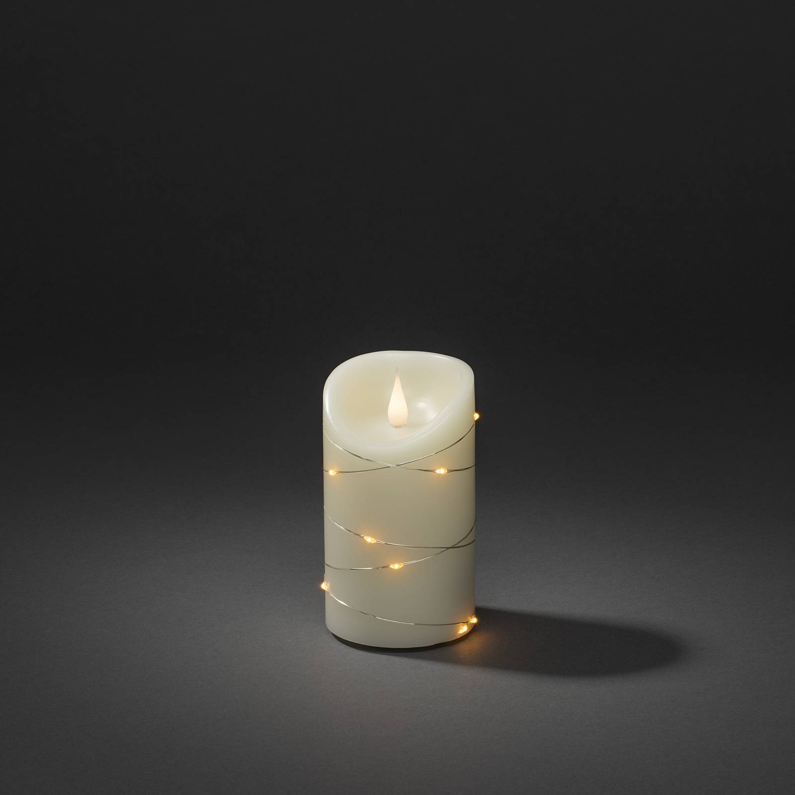 Konstsmide Christmas LED vosková svíčka krémová Barva světla jantarová Výška13cm