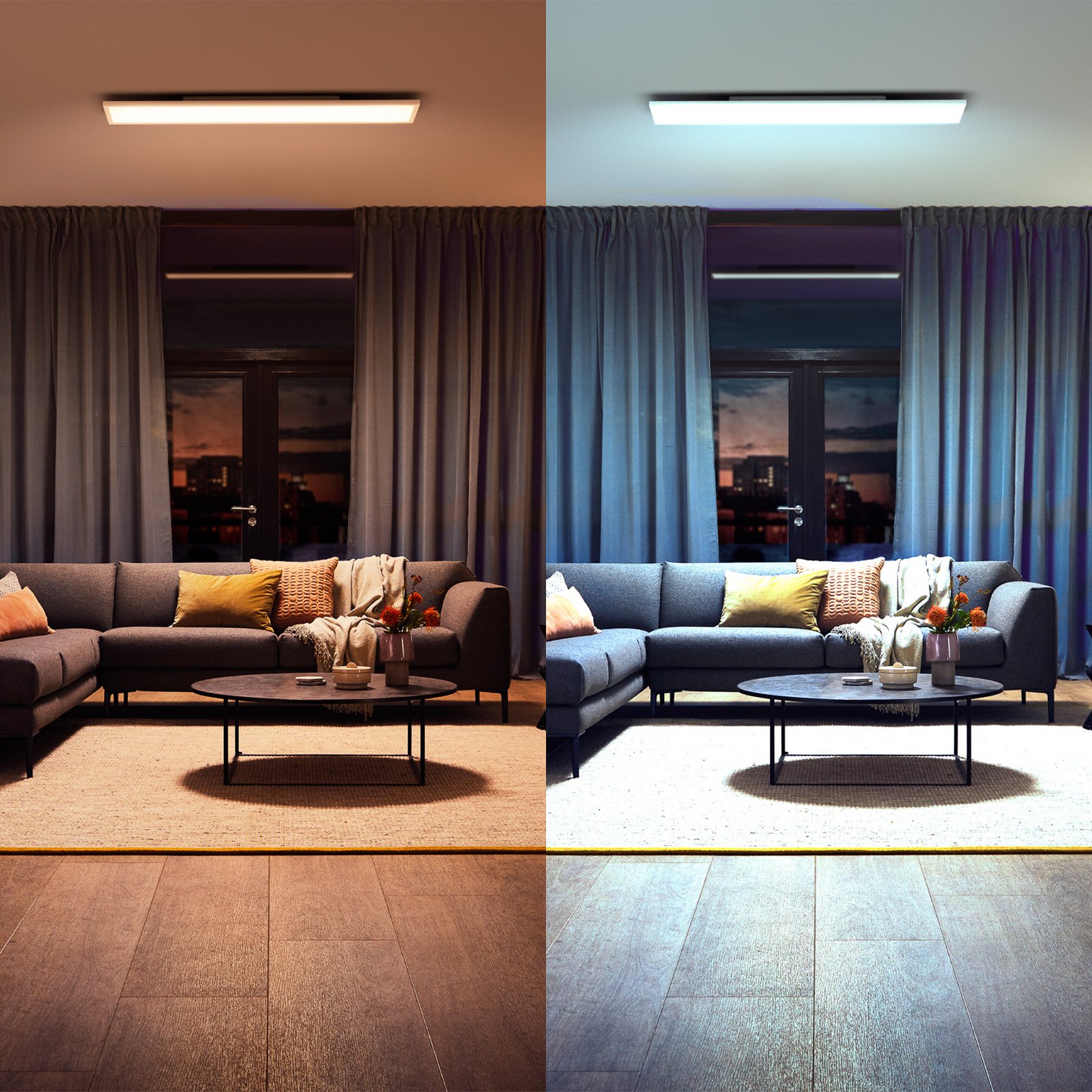 Philips Hue LED panel White Ambiance Aurelle, 120x30cm, white