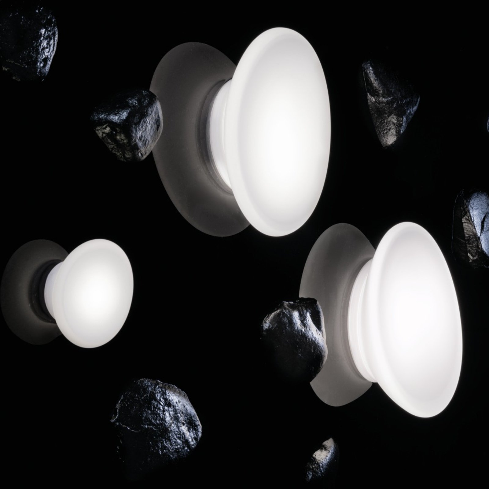 Applique a LED Dynamic, Ø 43 cm, vetro di Murano - Stilnovo