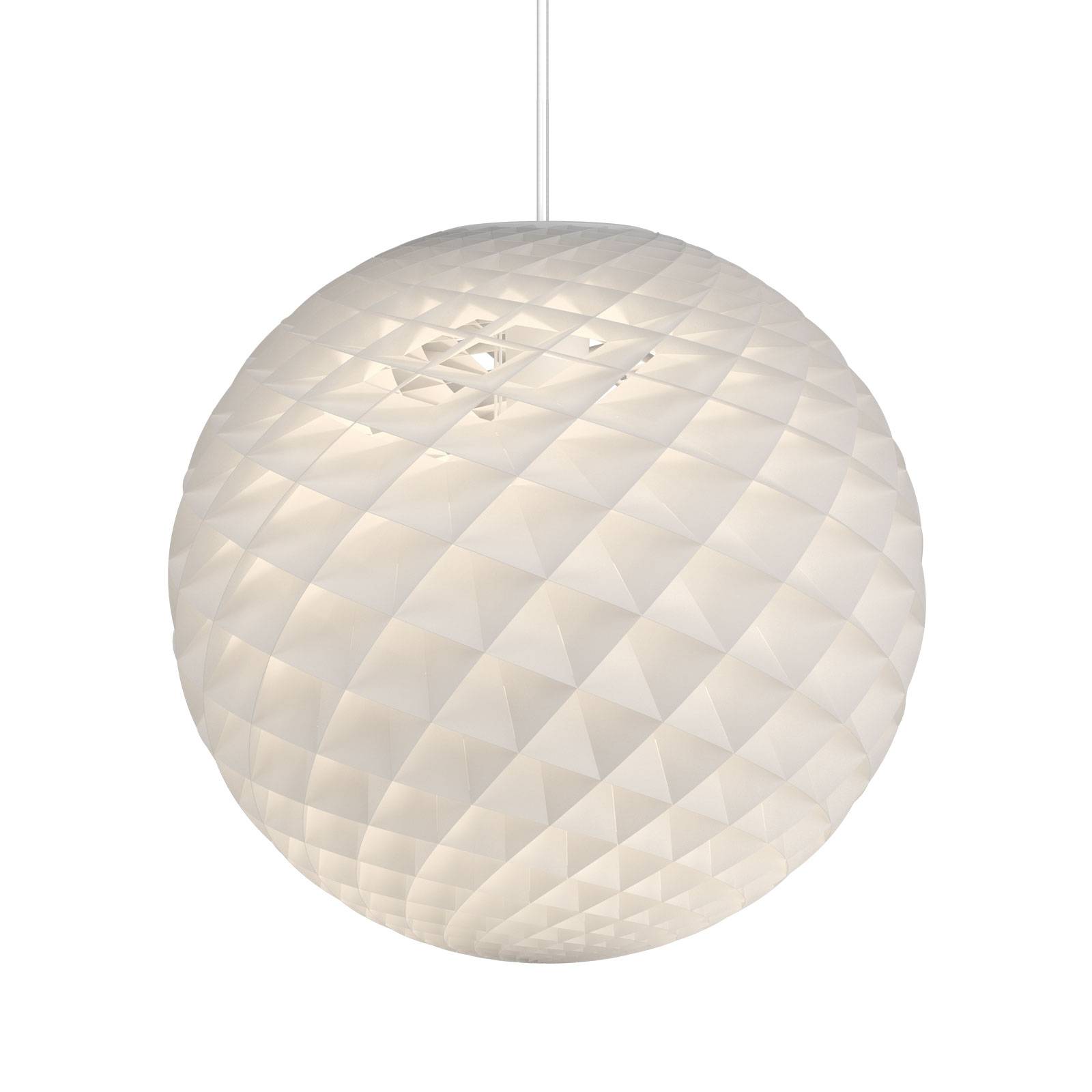 Louis Poulsen Patera pendant lamp, 45 cm, for Living / Dining Room, brass, acrylic, PVC, E27, 100 W, H: 43.3 cm