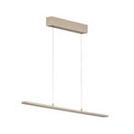 Lámpara colgante LED Marlo, arena, longitud 90 cm, CCT, regulador táctil
