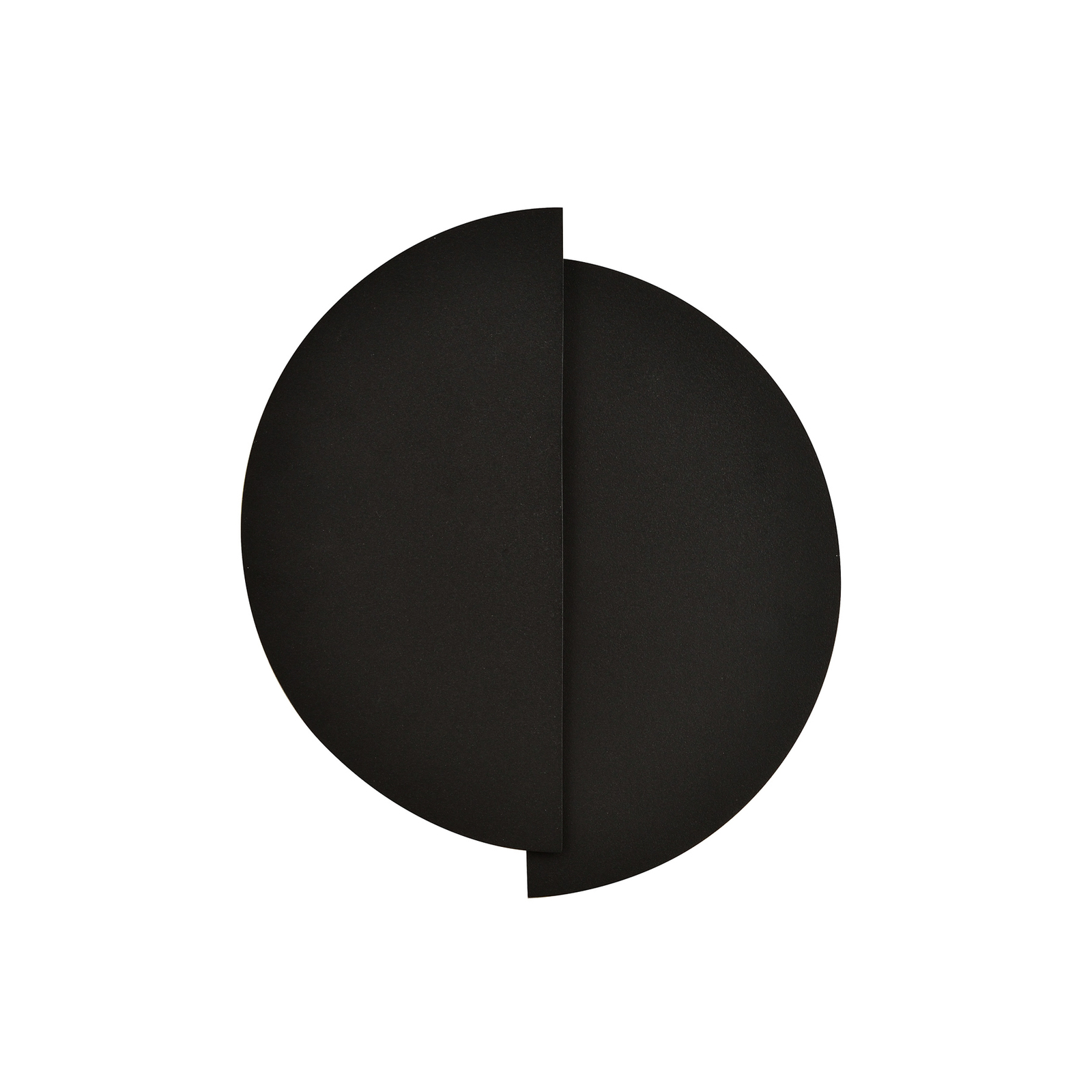Wandleuchte Form 9, 28 cm x 32 cm, schwarz