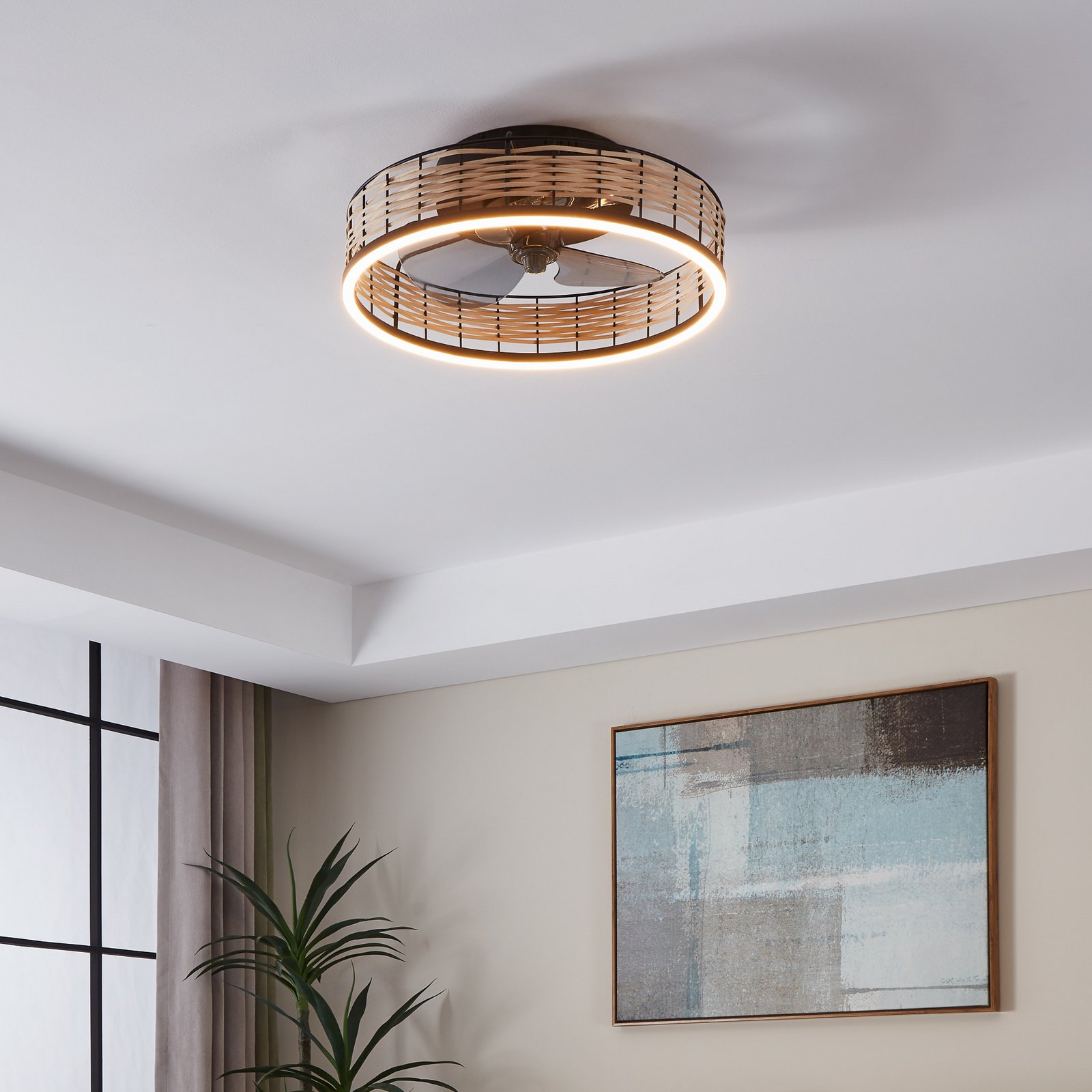 EGLO Frana LED таванна лампа с вентилатор