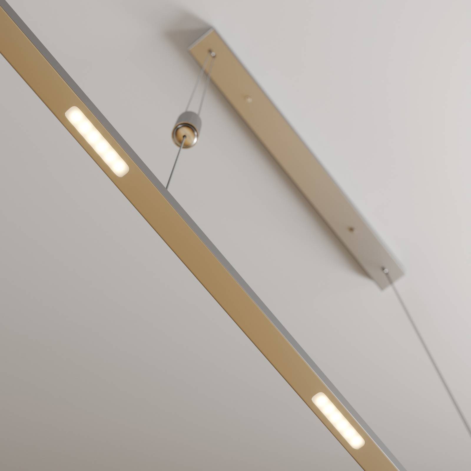 Żyrandol LED do jadalni Arnik, ściemniany, 120 cm