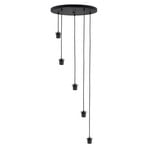 Fantasy pendant light 5-bulb, black