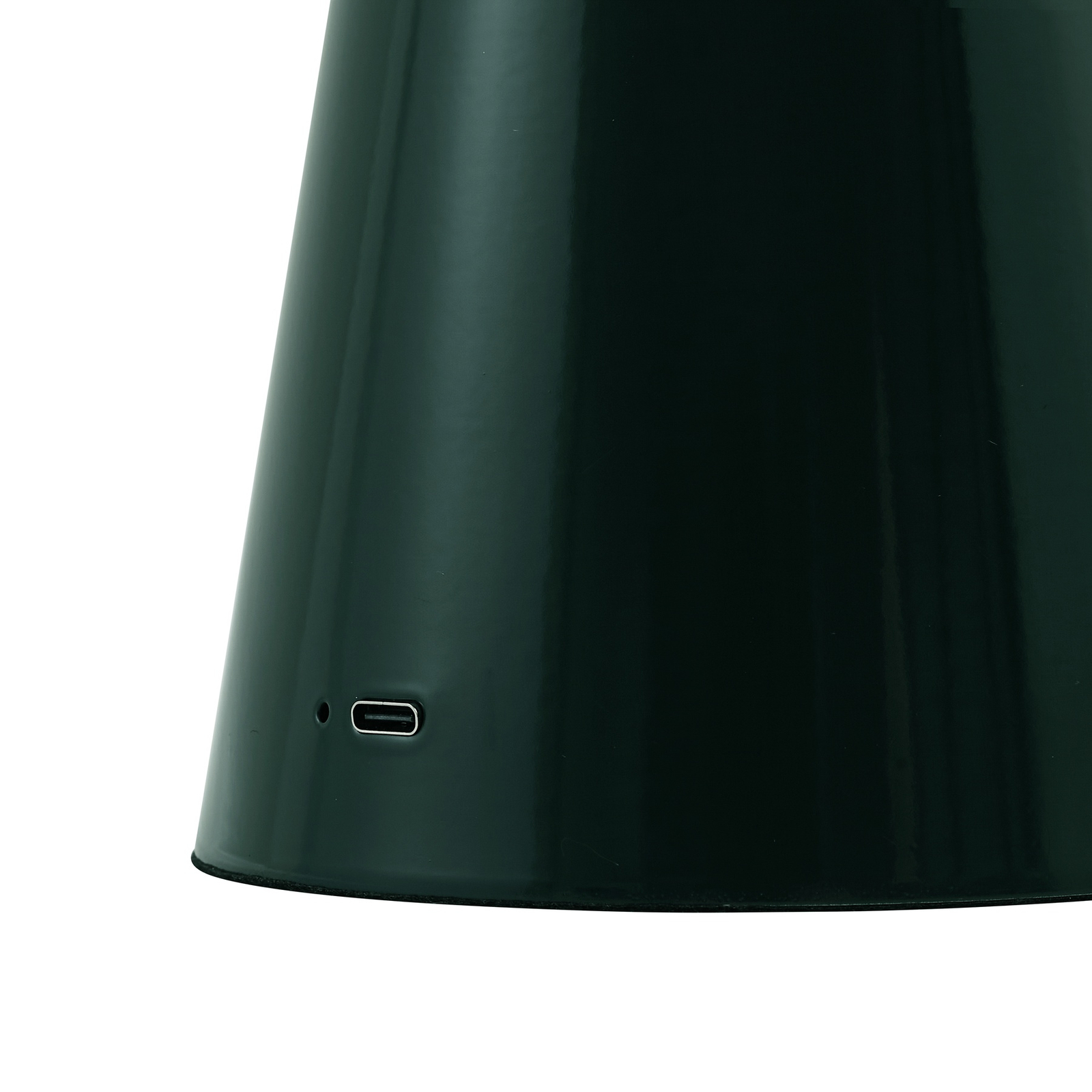 Lampe de table LED rechargeable Lindby Nevijo, vert, Ø20 cm, USB,