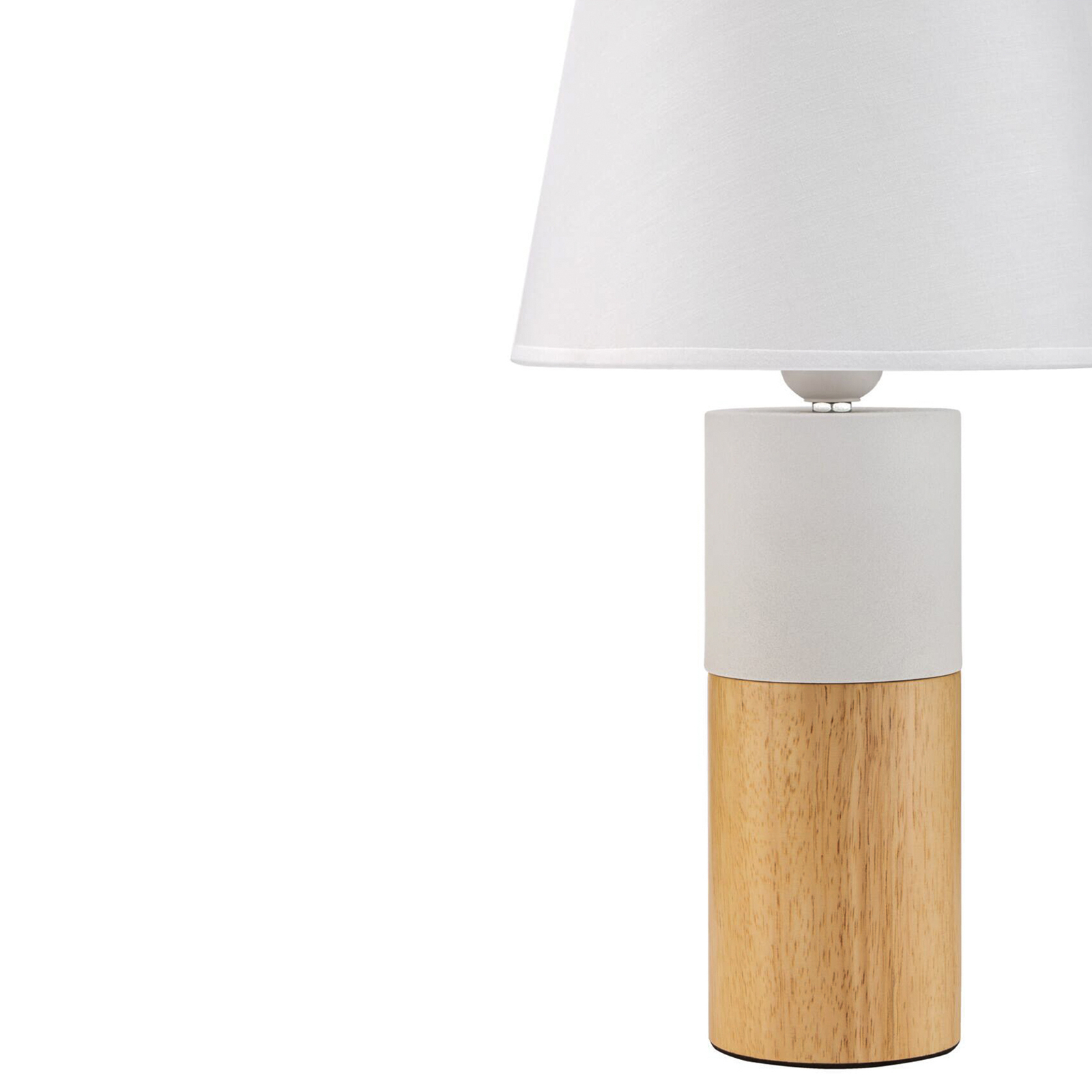 Pauleen Woody Elegance tafellamp, hout/textiel