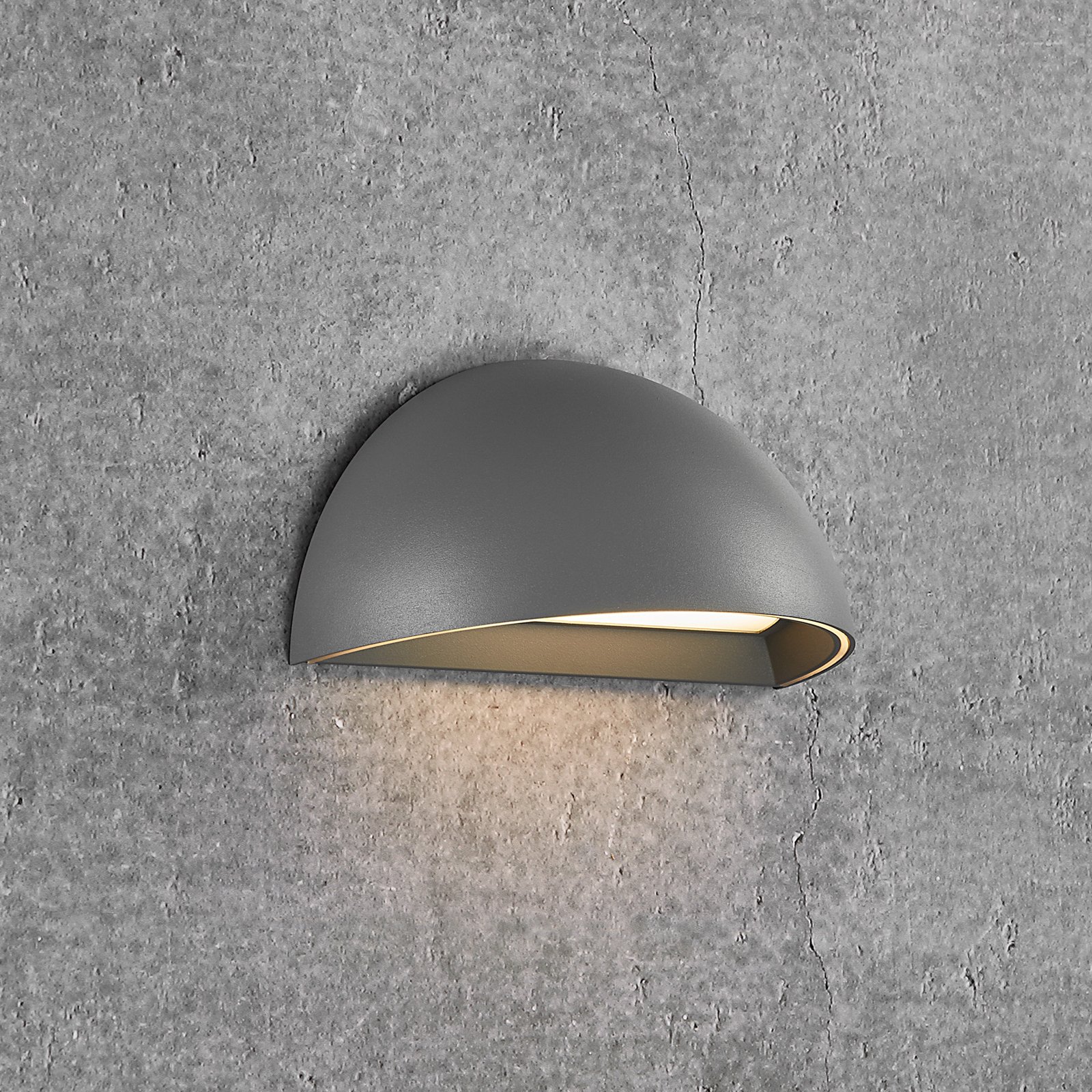 Arcus Smart LED outdoor wall light, grey