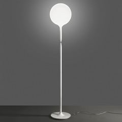 Artemide Castore gulvlampe med glasskærm, Ø35 cm