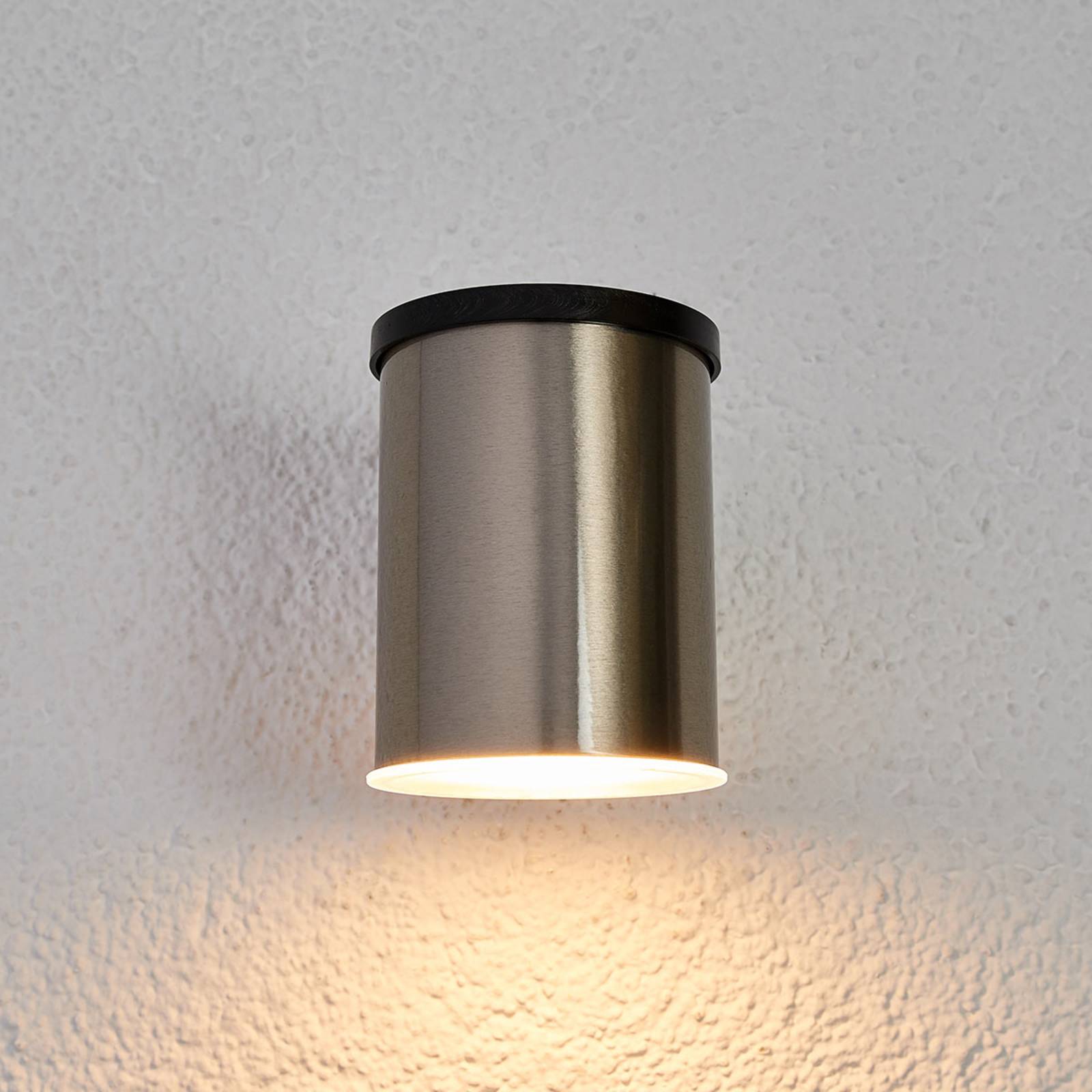 LED-Solar-Außenwandleuchte Tyson, rund, klar
