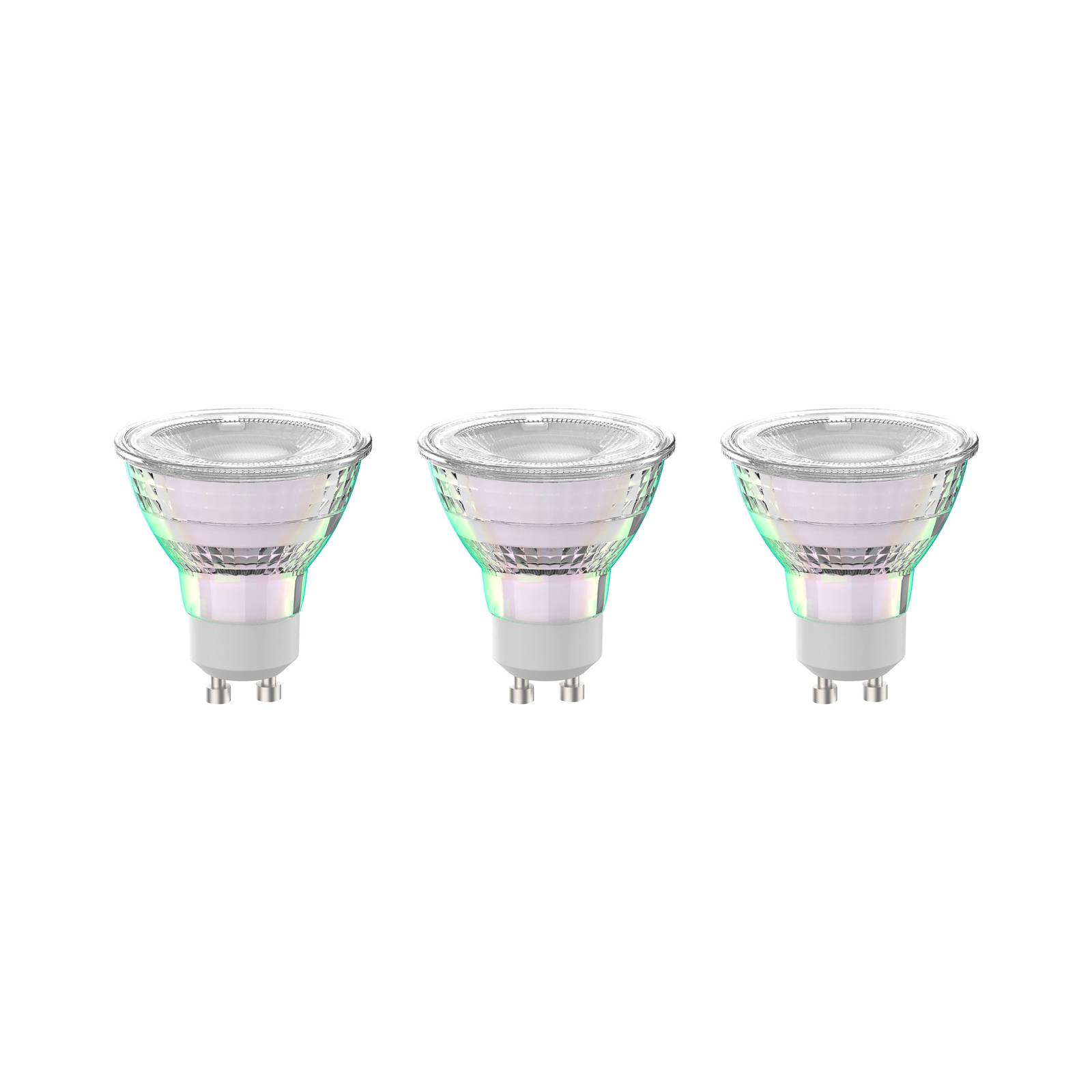 Arcchio LED-Leuchtmittel GU10 4,7W 2700K 850lm Glas 3er-Set