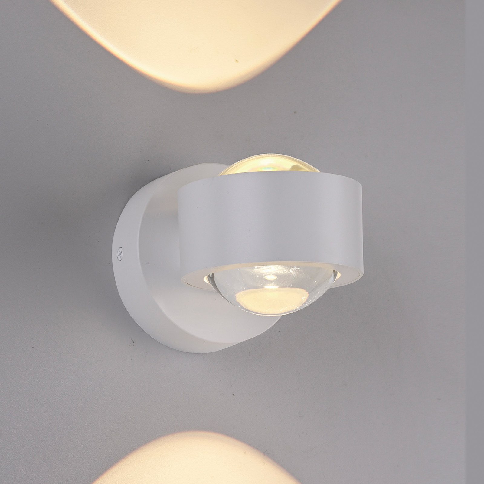 Schöner Wohnen Aplică de perete LED Chia albă 3.000 K sus/jos - Camera de zi / sufragerie - Modern - Plastic