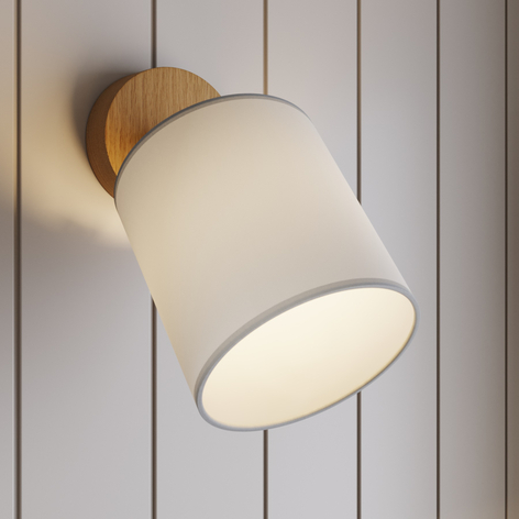 Foco de pared Corralee, blanco, 1 luz