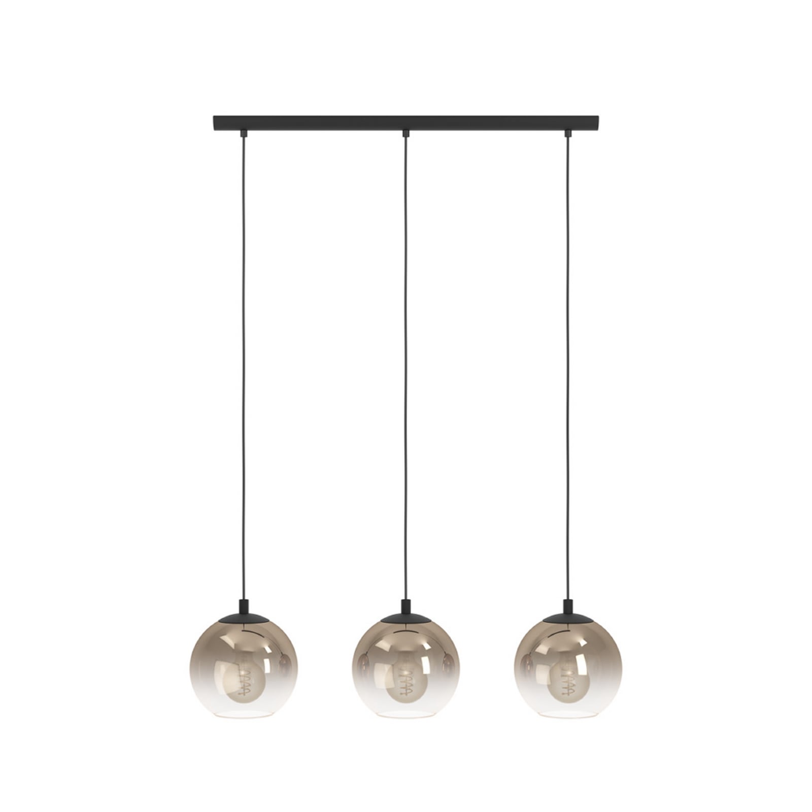 Lámpara colgante EGLO ARISCANI 1, 77 cm, 3 luces, negro/cobre Lámpara colgante EGLO ARISCANI 1, 77 cm, 3 luces, negro/cobre