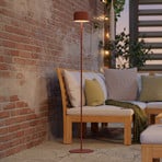 Päikesepaneeliga LED-terrassilamp oranž, kõrgus 120 cm