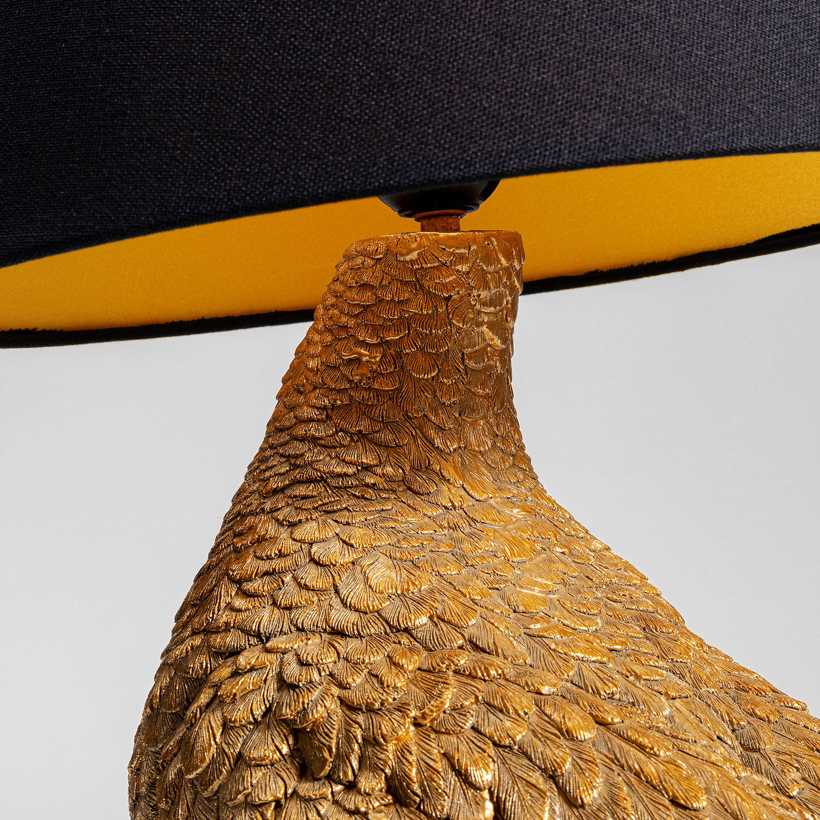 Candeeiro de mesa KARE Animal Duck com abajur em tecido